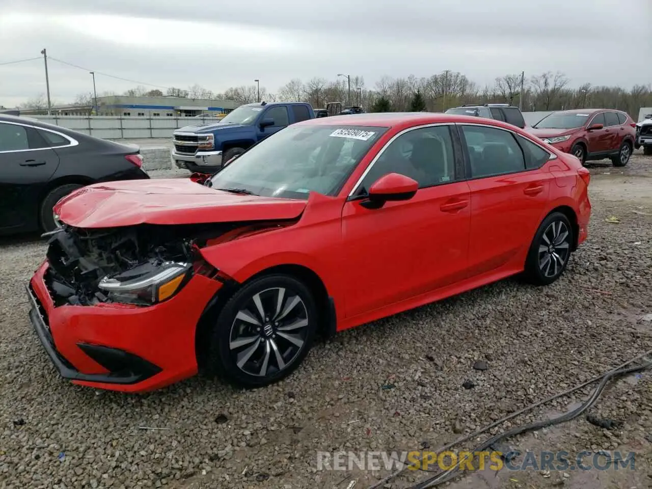 1 Photograph of a damaged car 2HGFE1F77NH320913 HONDA CIVIC 2022