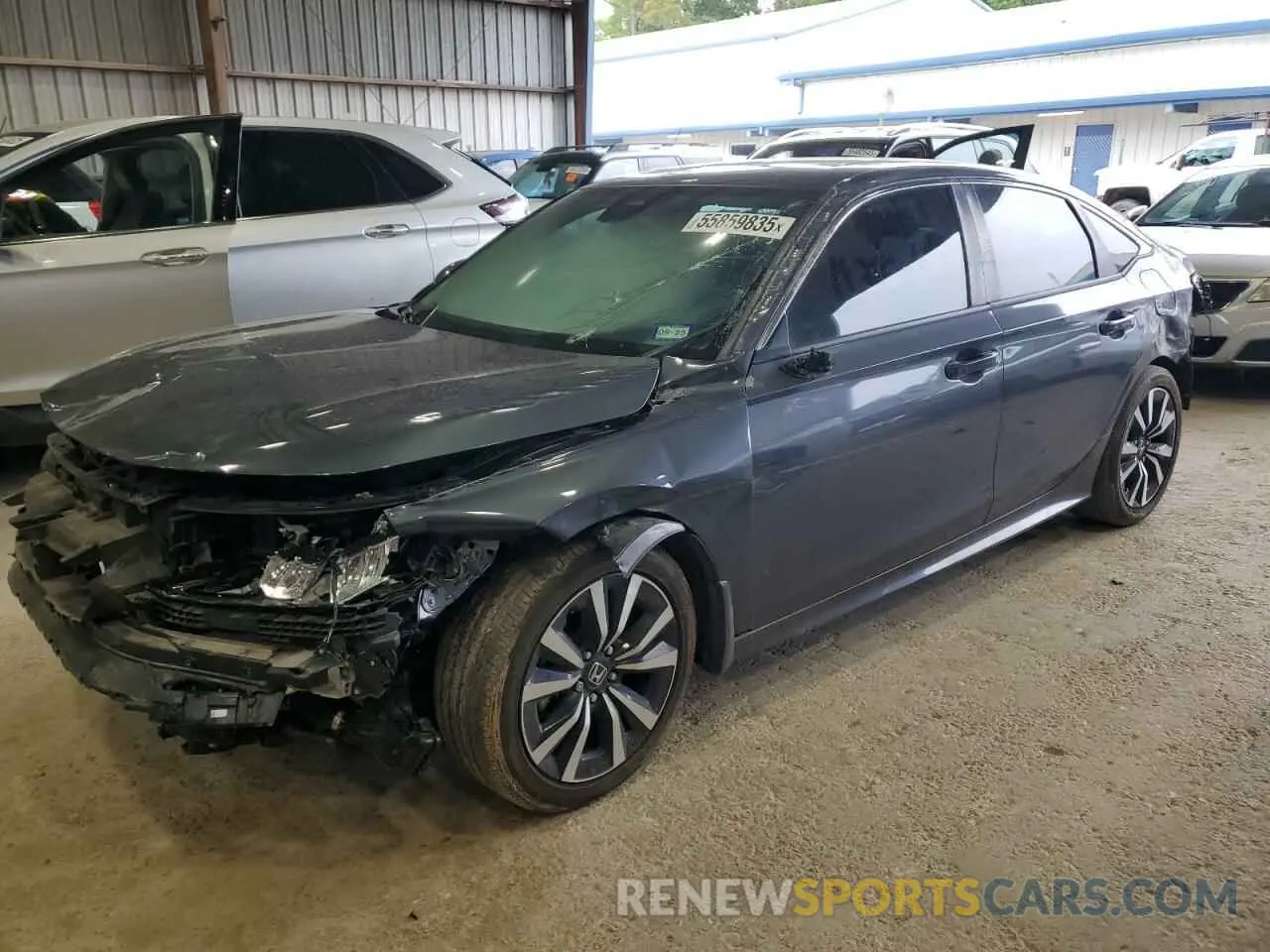 1 Photograph of a damaged car 2HGFE1F77NH327408 HONDA CIVIC 2022