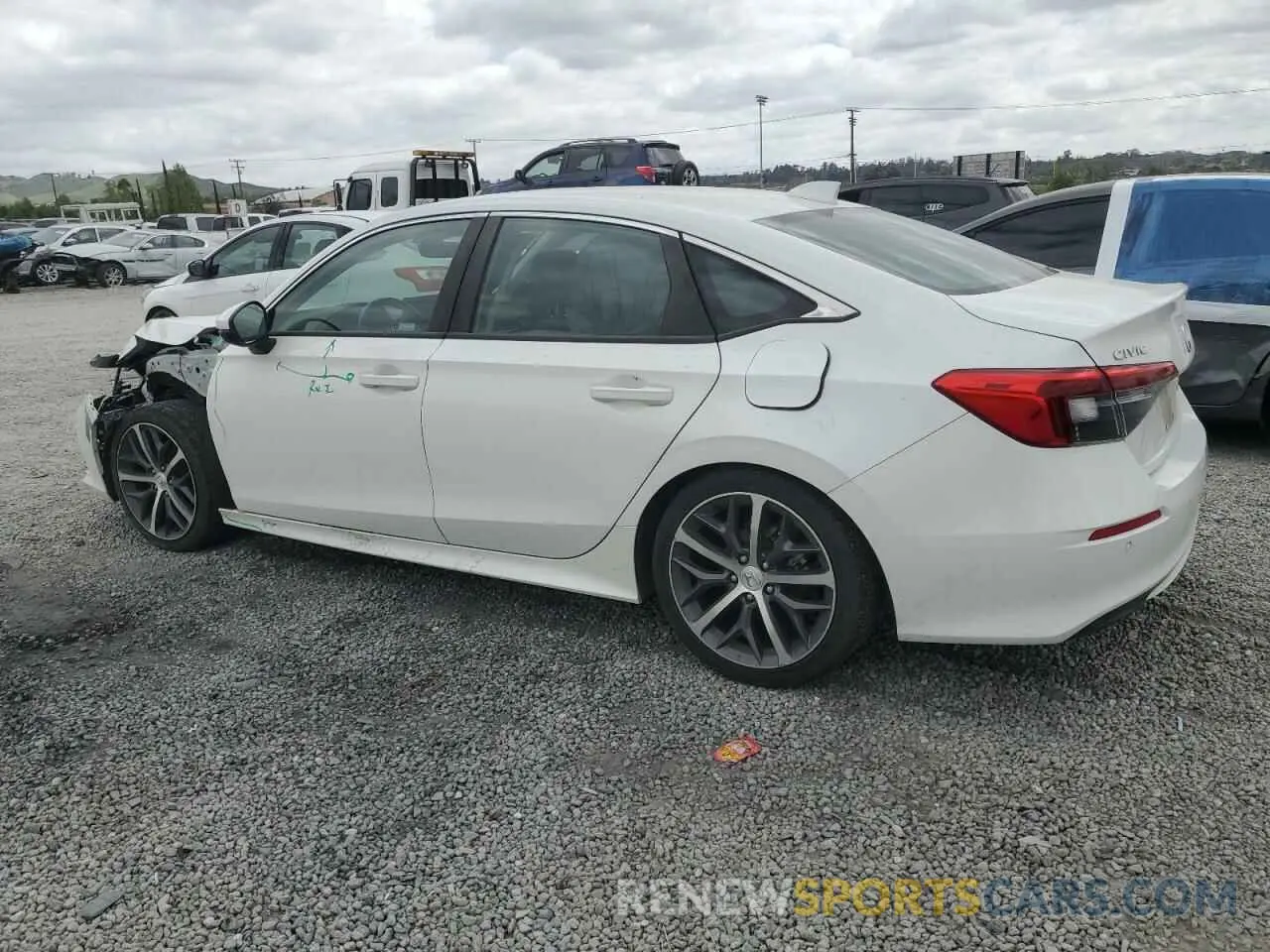 2 Photograph of a damaged car 2HGFE1F92NH301848 HONDA CIVIC 2022