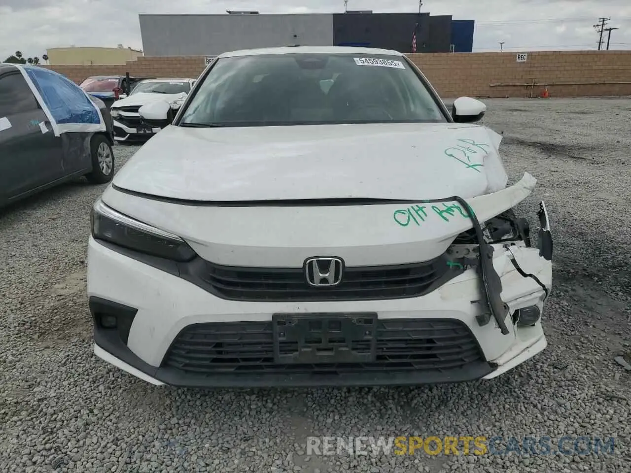 5 Photograph of a damaged car 2HGFE1F92NH301848 HONDA CIVIC 2022