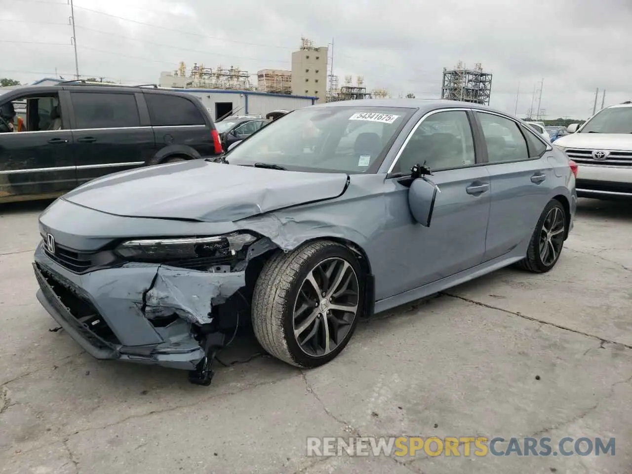 1 Photograph of a damaged car 2HGFE1F94NH301110 HONDA CIVIC 2022