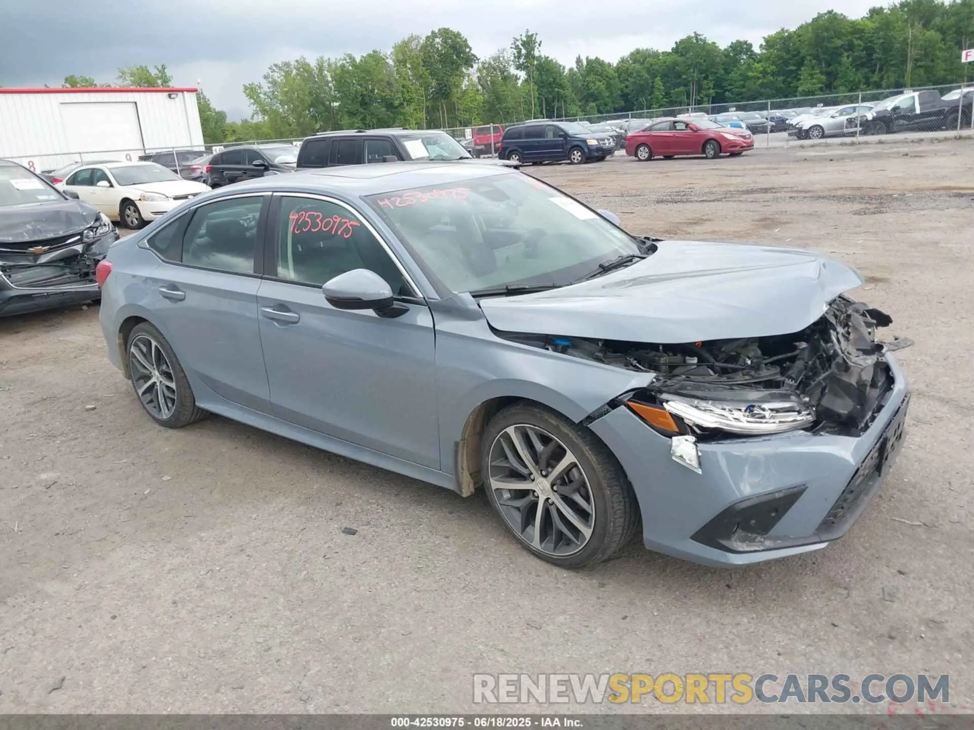 1 Photograph of a damaged car 2HGFE1F94NH313631 HONDA CIVIC 2022