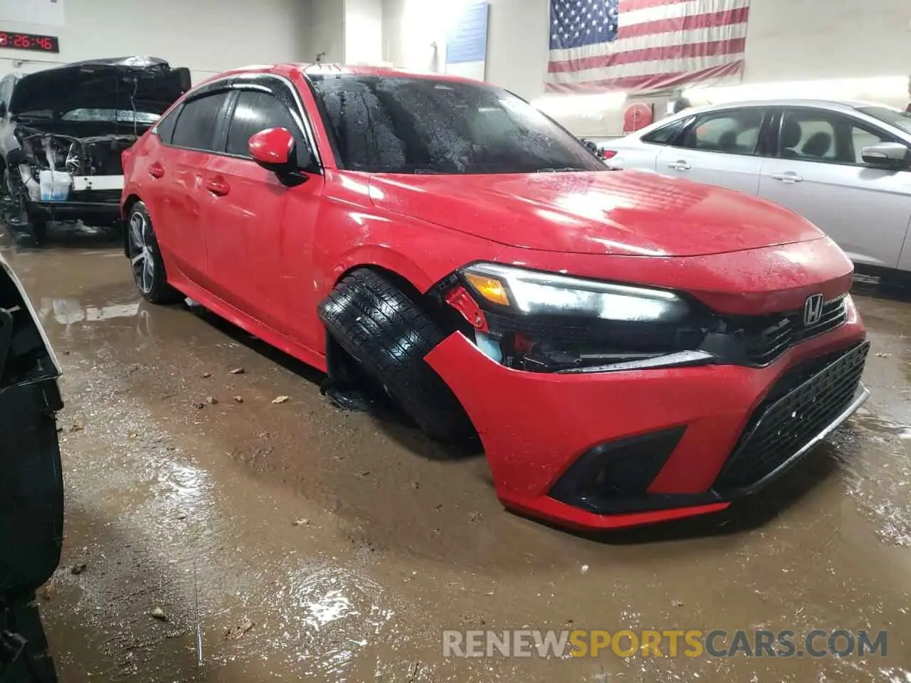 4 Photograph of a damaged car 2HGFE1F97NH314837 HONDA CIVIC 2022