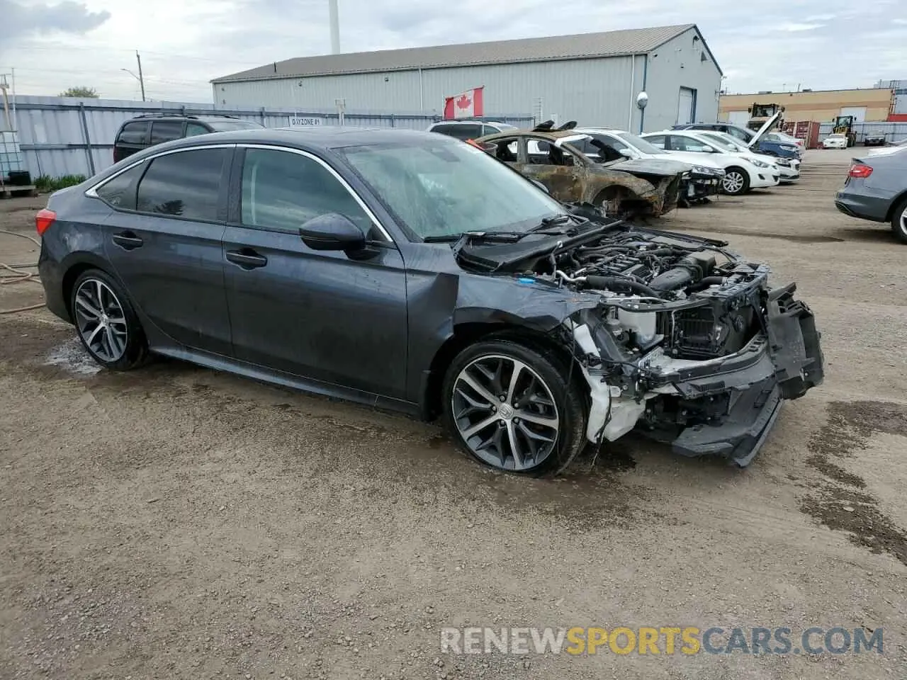 4 Photograph of a damaged car 2HGFE1F99NH007668 HONDA CIVIC 2022