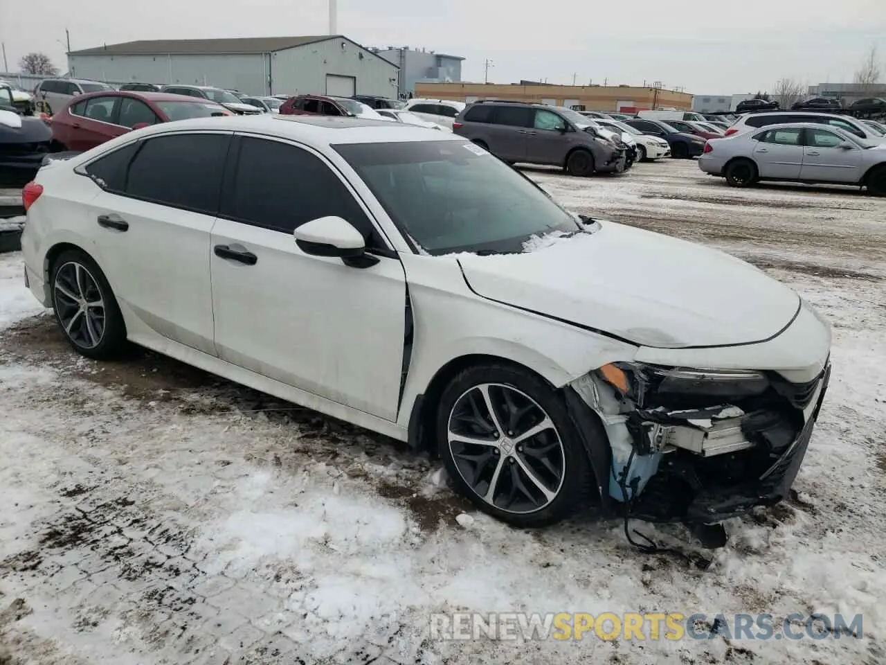 4 Photograph of a damaged car 2HGFE1F9XNH006528 HONDA CIVIC 2022