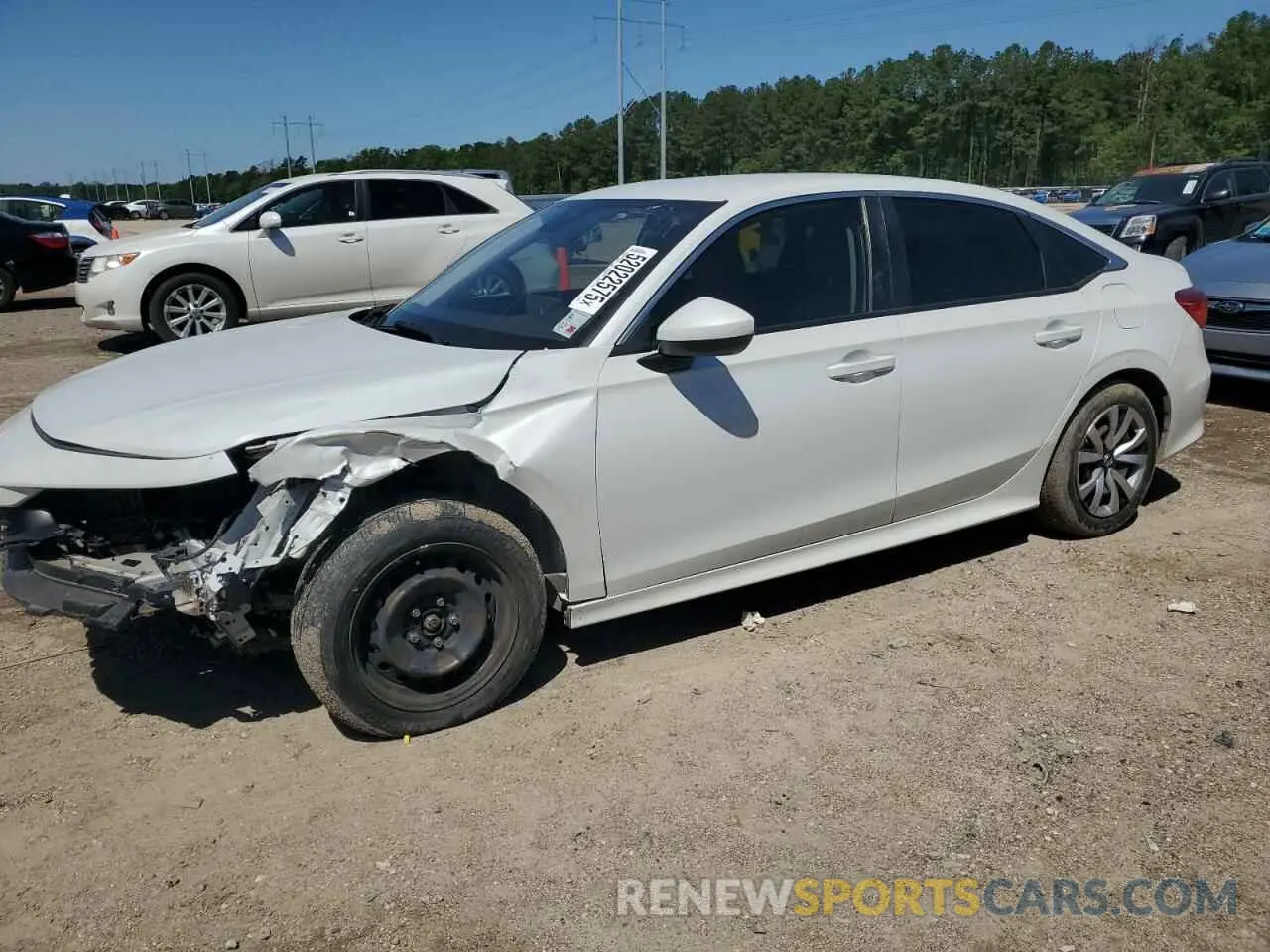 1 Photograph of a damaged car 2HGFE2F20NH545832 HONDA CIVIC 2022