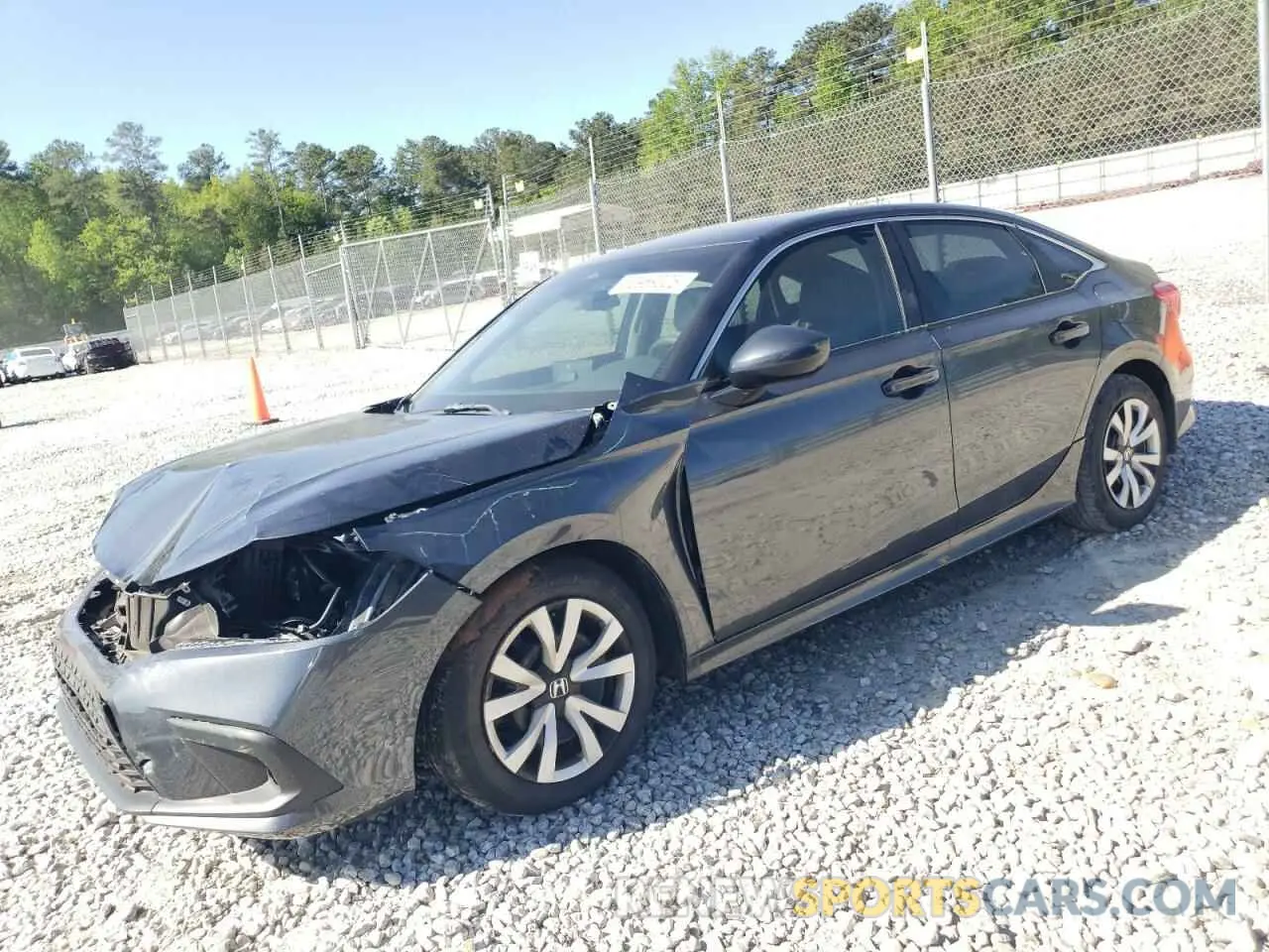 1 Photograph of a damaged car 2HGFE2F23NH596614 HONDA CIVIC 2022