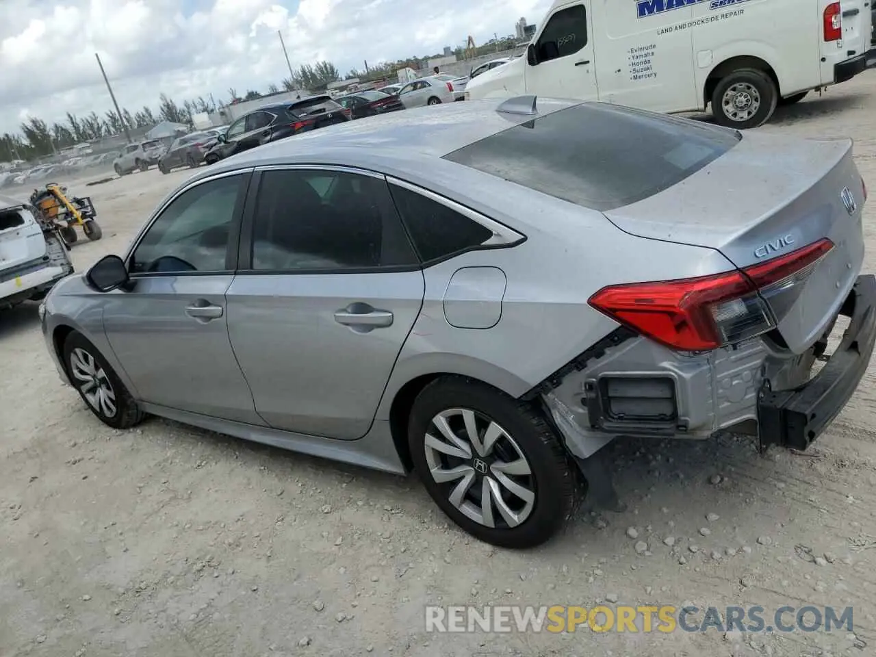 2 Photograph of a damaged car 2HGFE2F25NH523308 HONDA CIVIC 2022