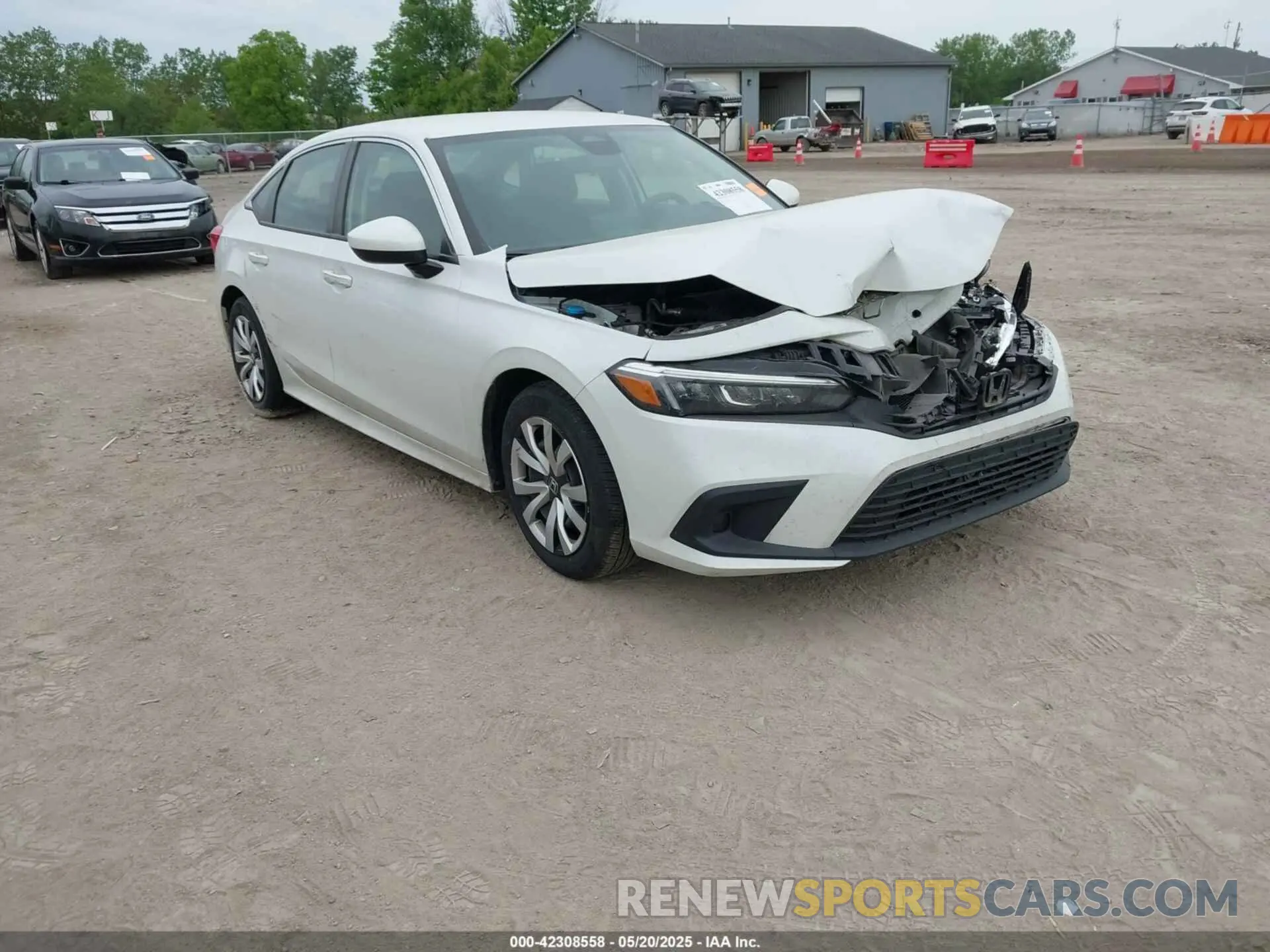 1 Photograph of a damaged car 2HGFE2F25NH527357 HONDA CIVIC 2022