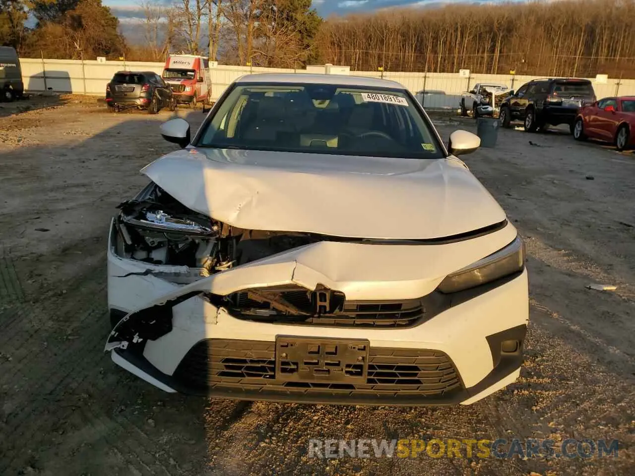 5 Photograph of a damaged car 2HGFE2F26NH527304 HONDA CIVIC 2022