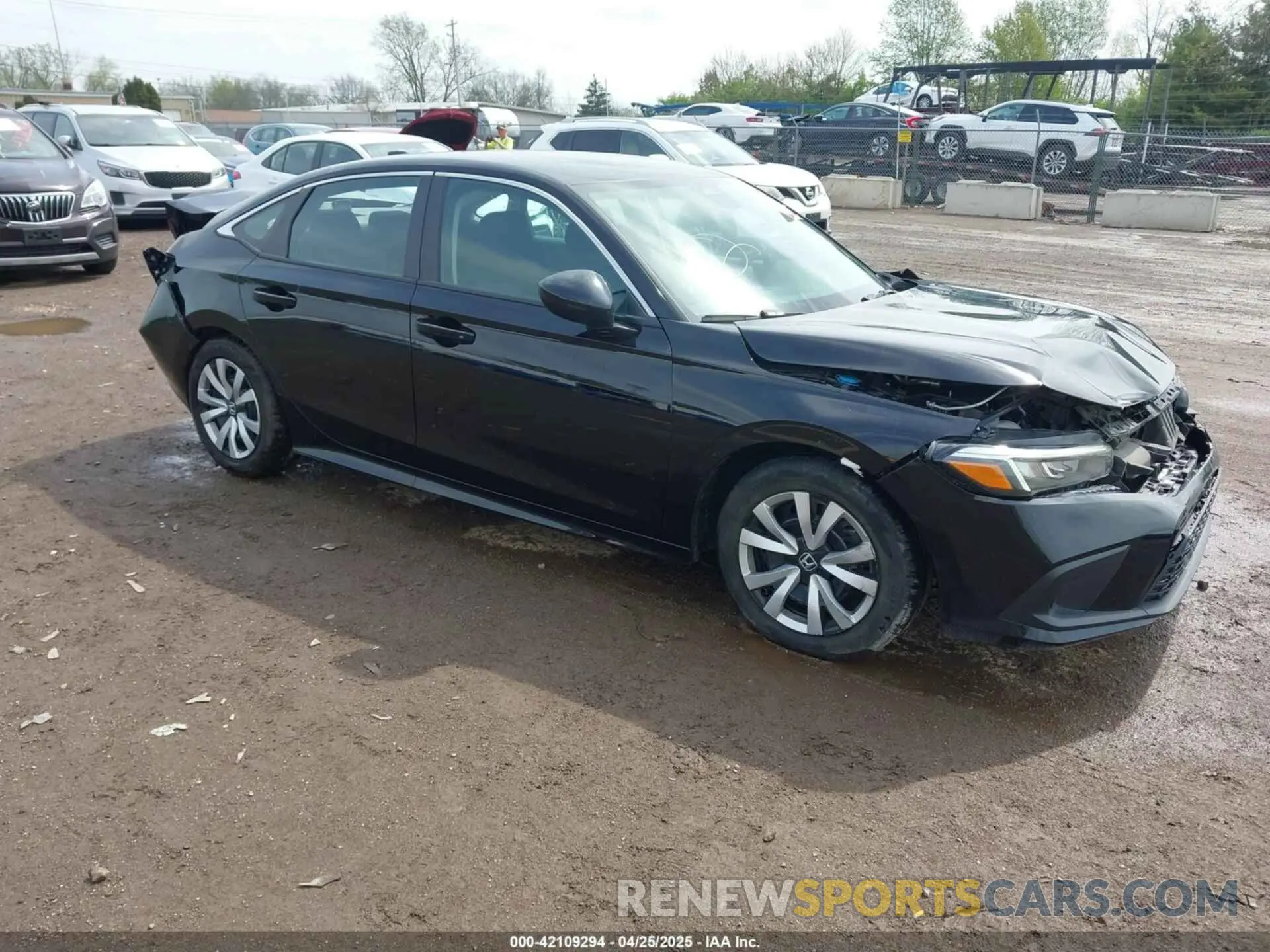 1 Photograph of a damaged car 2HGFE2F26NH564045 HONDA CIVIC 2022
