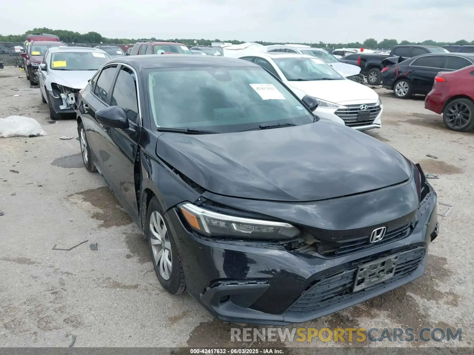 1 Photograph of a damaged car 2HGFE2F28NH532357 HONDA CIVIC 2022