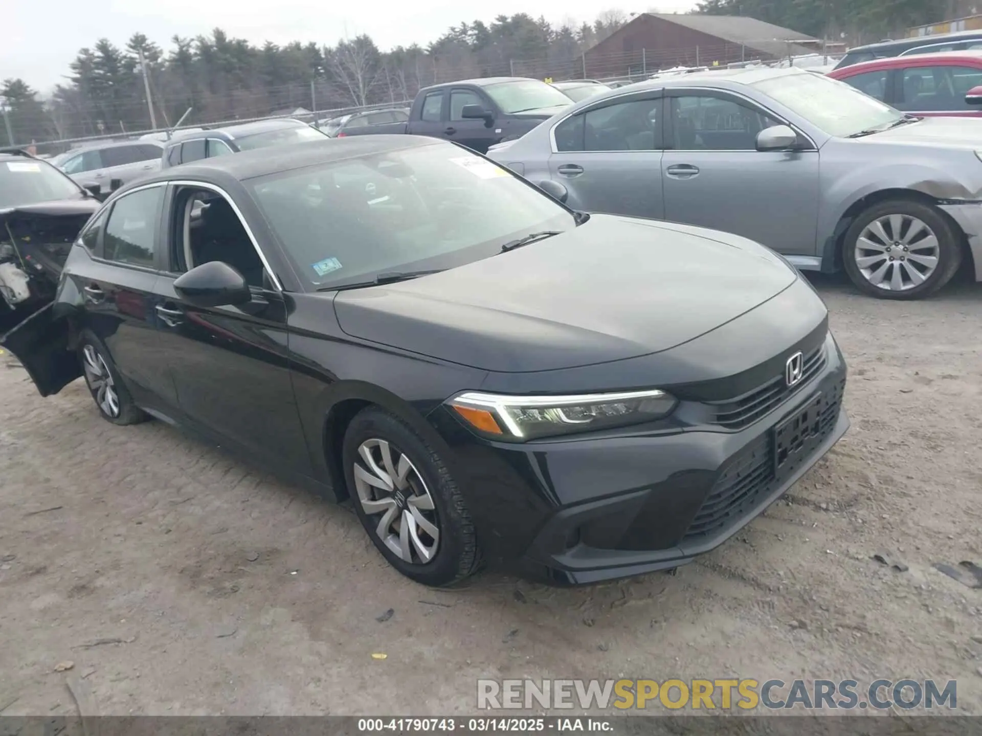 1 Photograph of a damaged car 2HGFE2F2XNH573430 HONDA CIVIC 2022