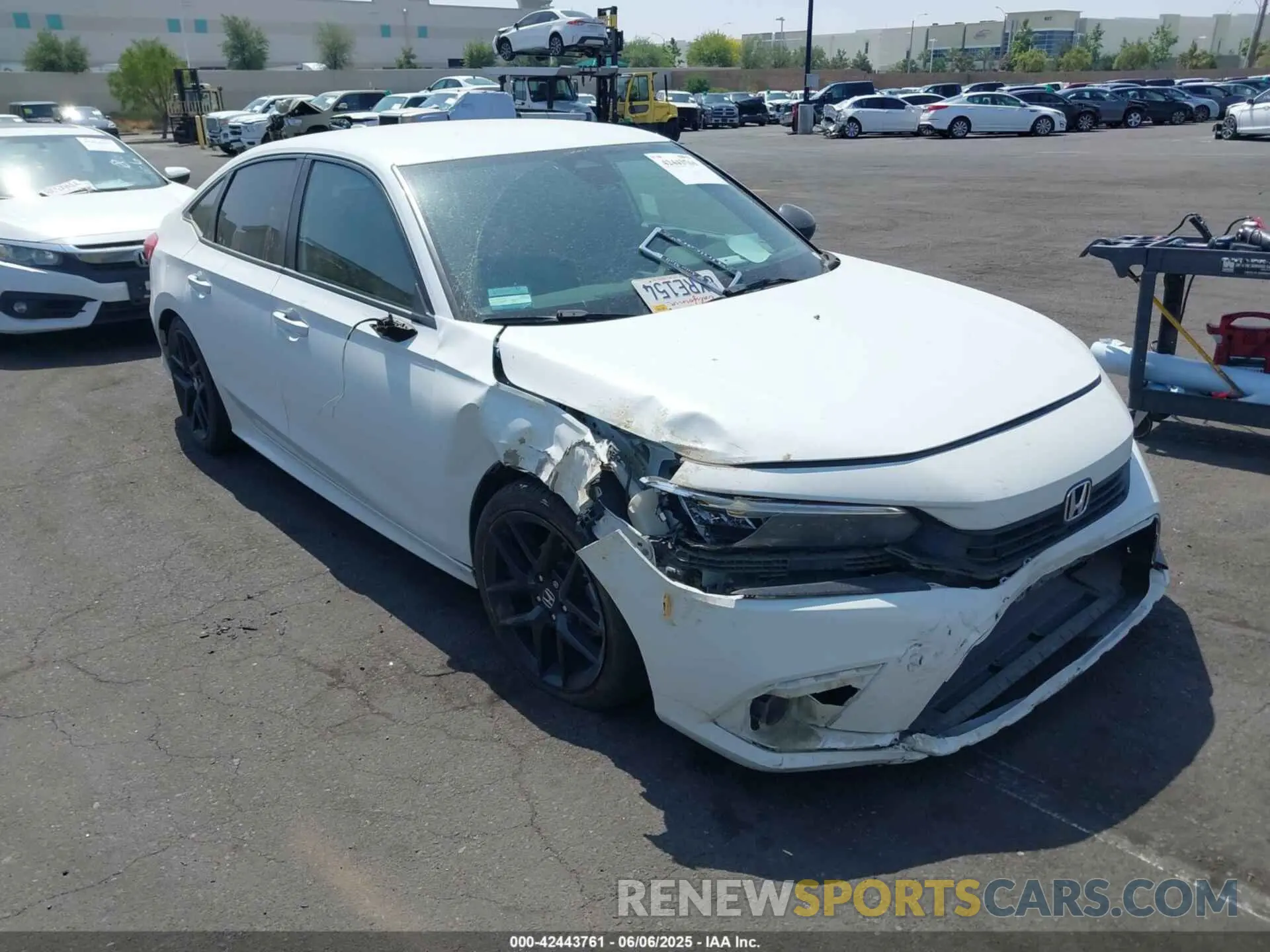 1 Photograph of a damaged car 2HGFE2F51NH500022 HONDA CIVIC 2022