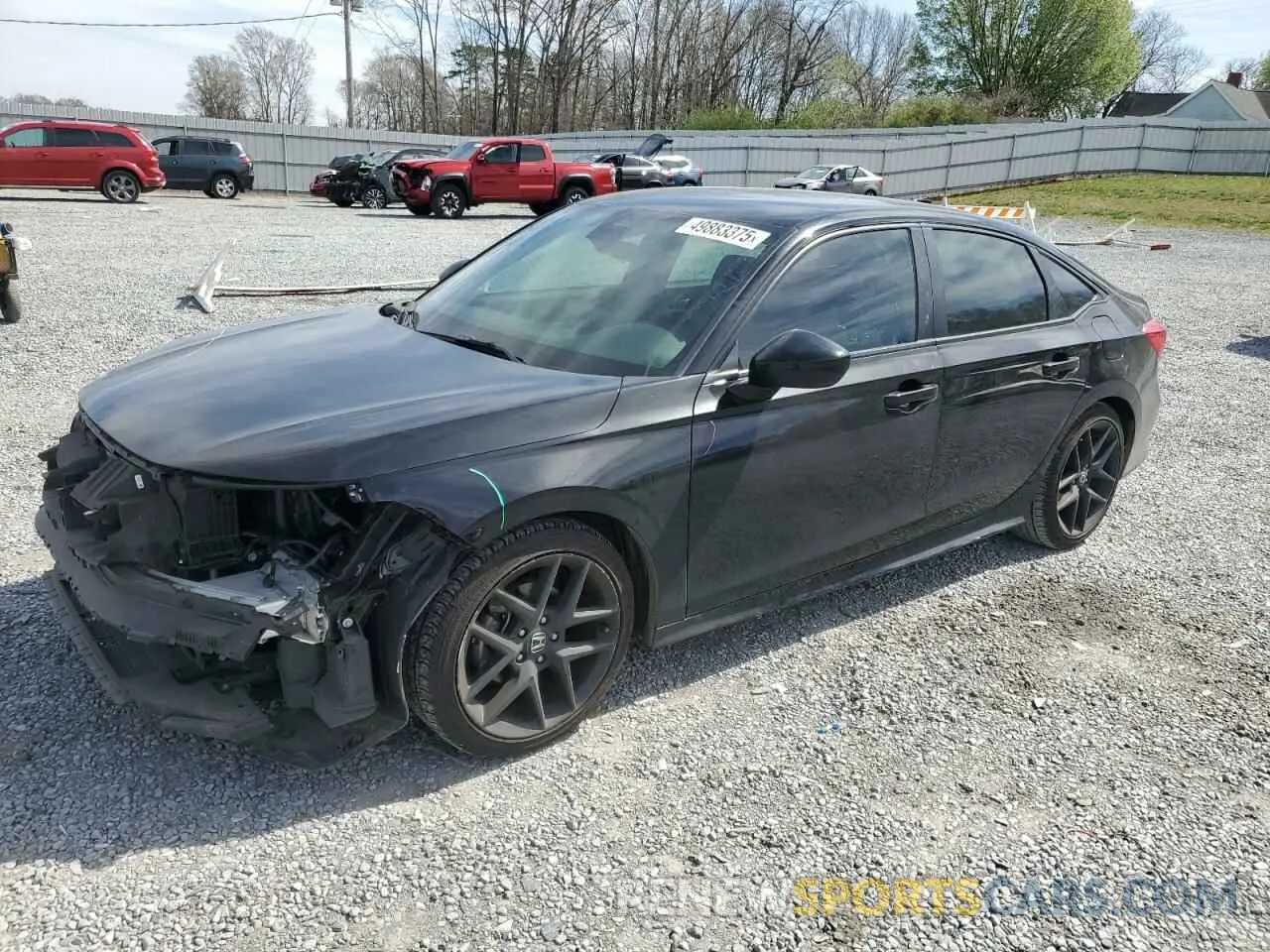 1 Photograph of a damaged car 2HGFE2F51NH524658 HONDA CIVIC 2022