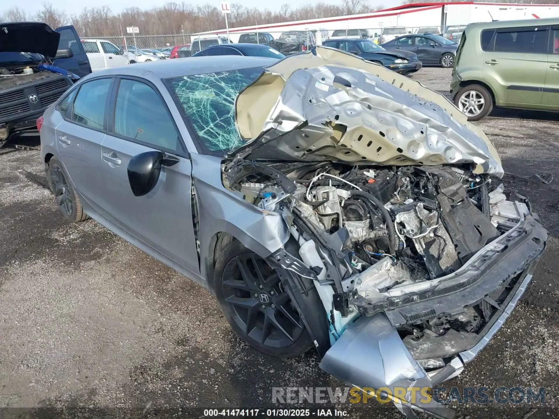 1 Photograph of a damaged car 2HGFE2F51NH589705 HONDA CIVIC 2022