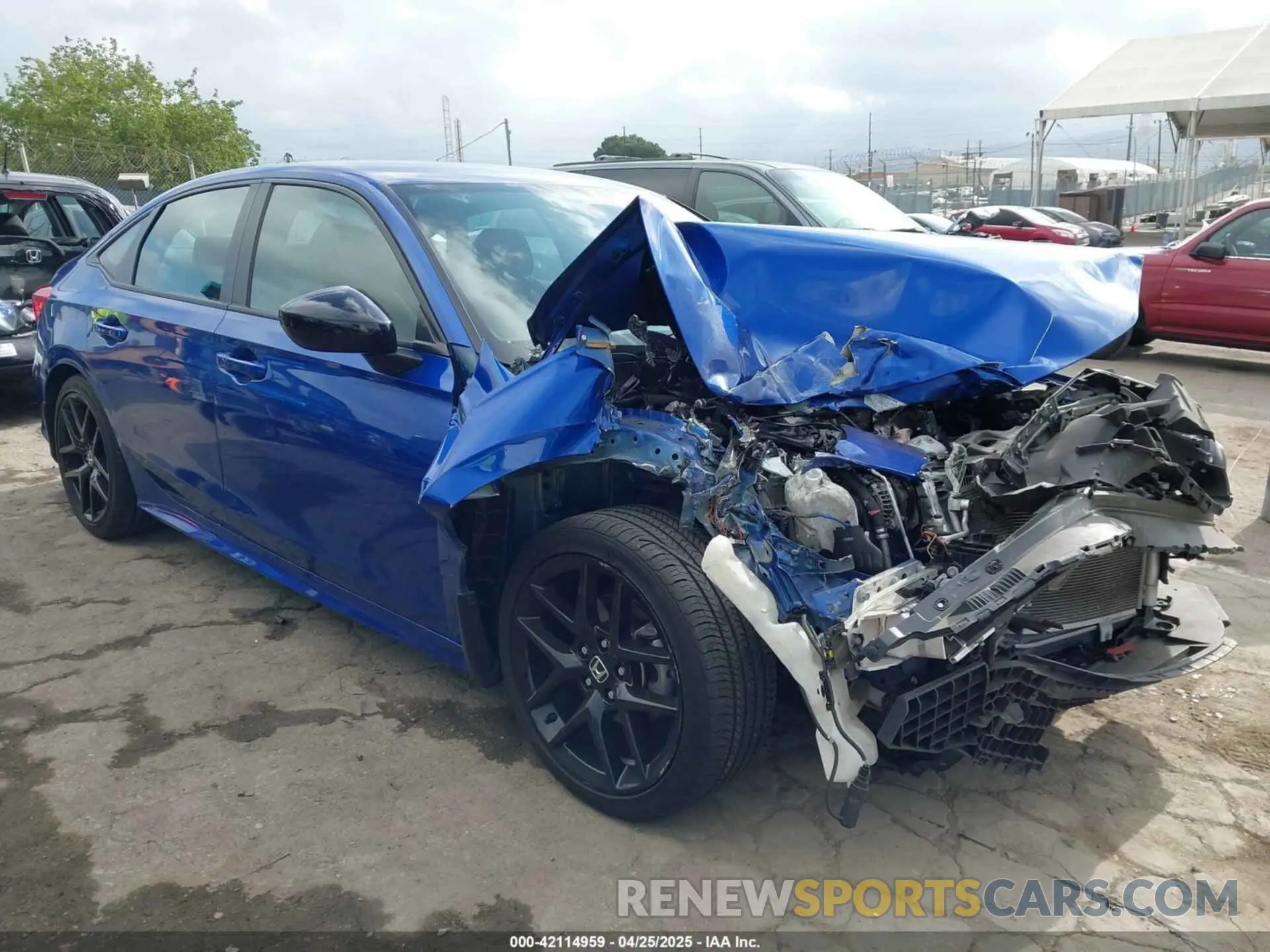 1 Photograph of a damaged car 2HGFE2F51NH607510 HONDA CIVIC 2022