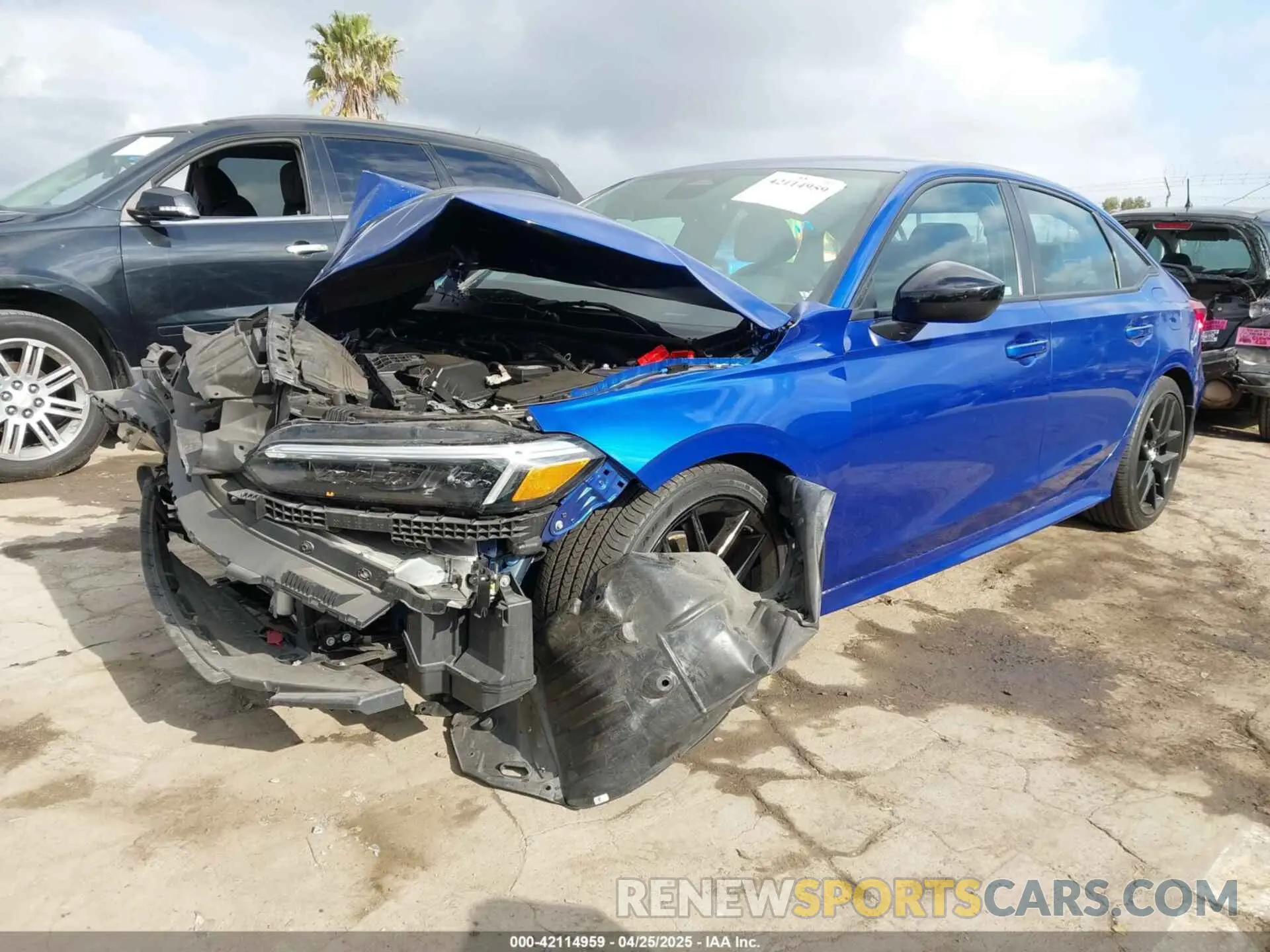 2 Photograph of a damaged car 2HGFE2F51NH607510 HONDA CIVIC 2022