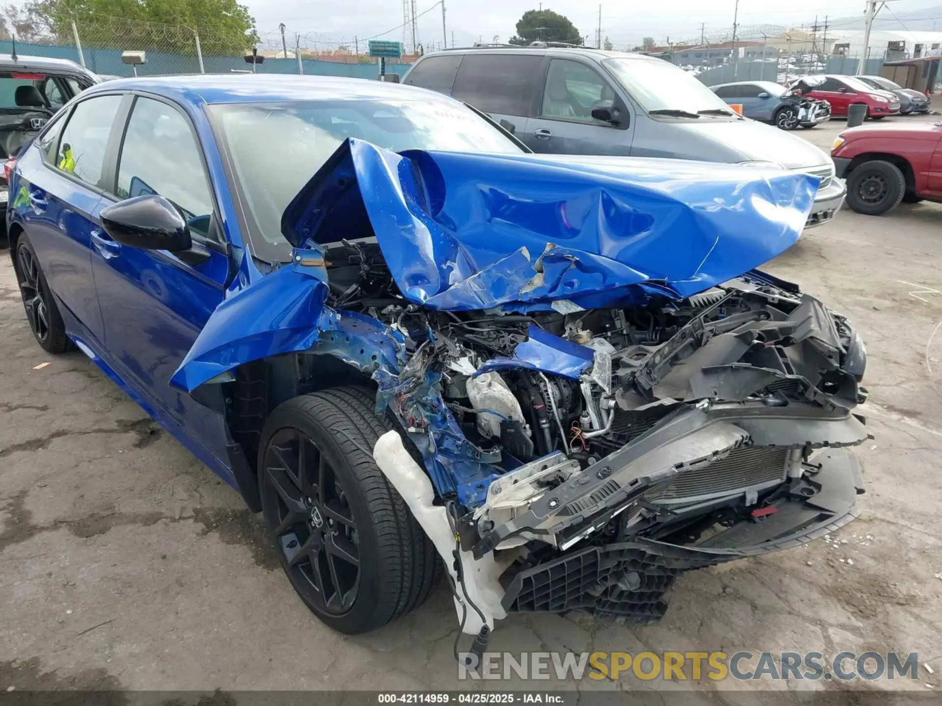 6 Photograph of a damaged car 2HGFE2F51NH607510 HONDA CIVIC 2022