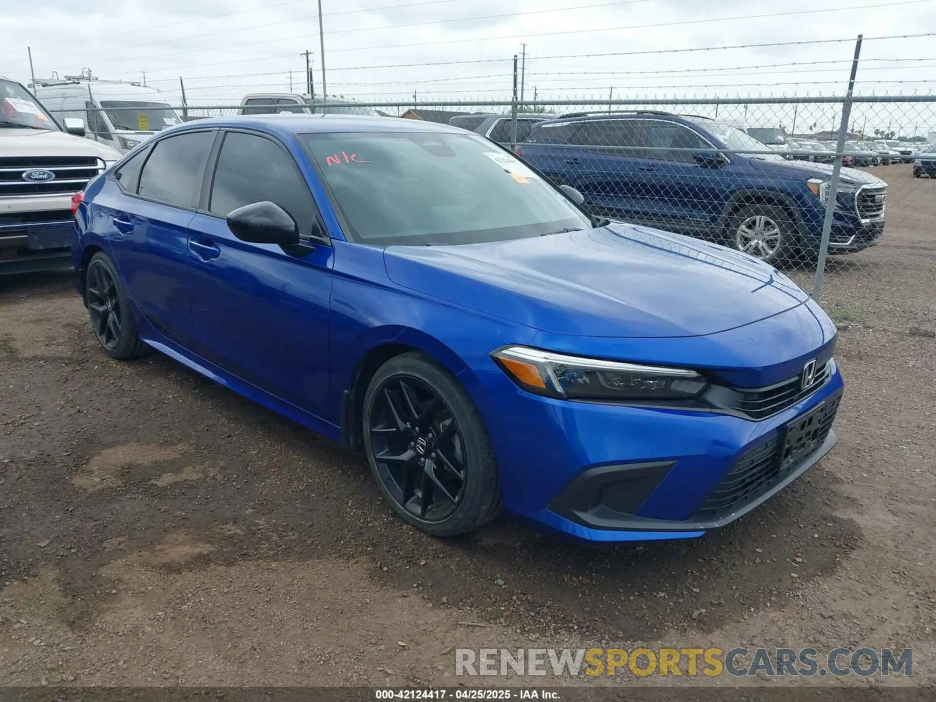 1 Photograph of a damaged car 2HGFE2F52NH555241 HONDA CIVIC 2022
