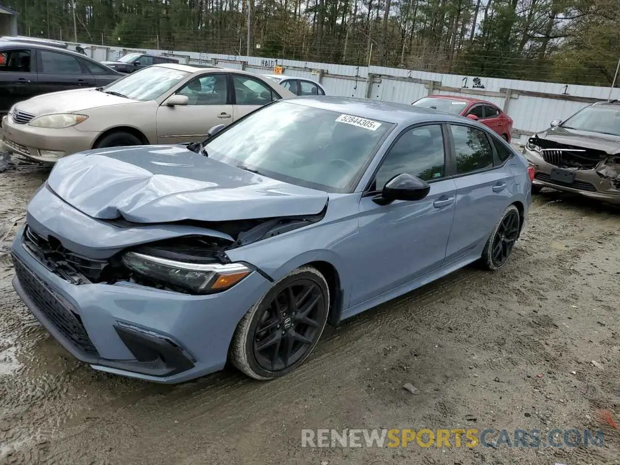 1 Photograph of a damaged car 2HGFE2F52NH568961 HONDA CIVIC 2022