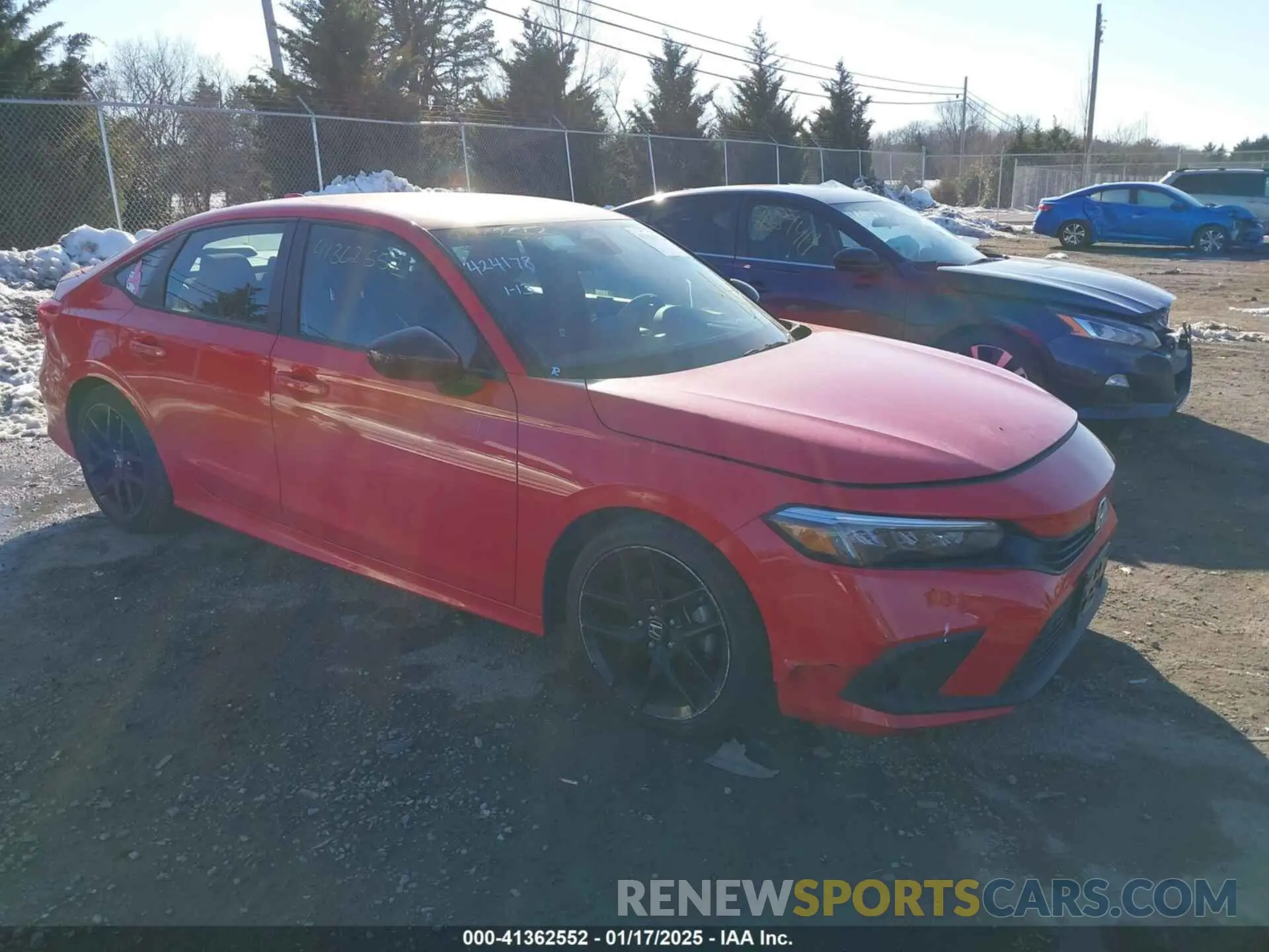 1 Photograph of a damaged car 2HGFE2F52NH587039 HONDA CIVIC 2022