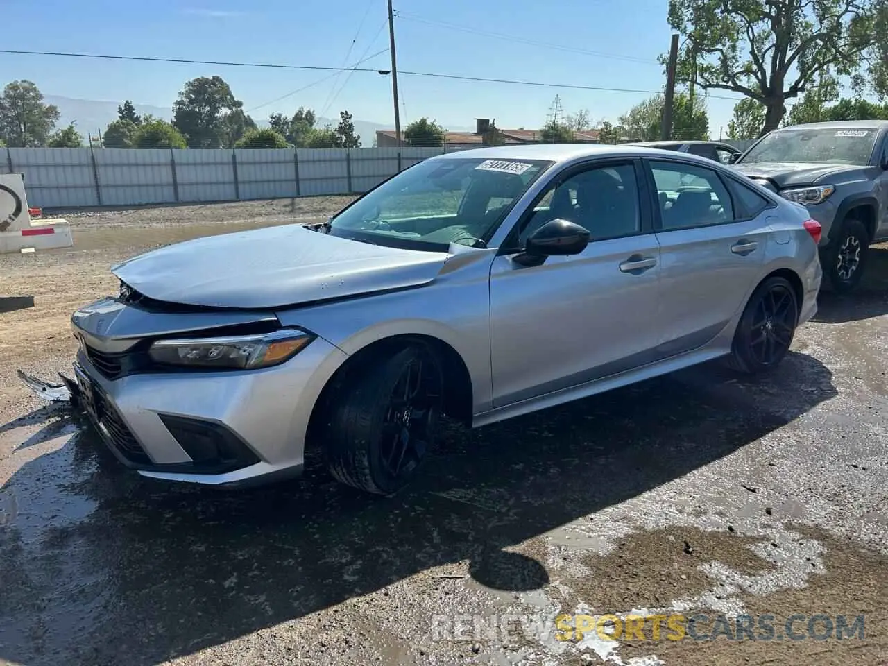 1 Photograph of a damaged car 2HGFE2F52NH598767 HONDA CIVIC 2022