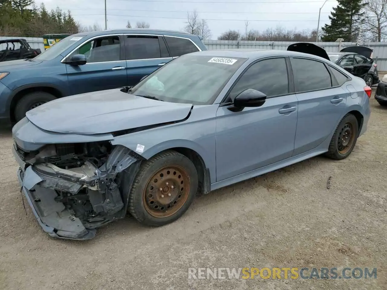 1 Photograph of a damaged car 2HGFE2F53NH111592 HONDA CIVIC 2022