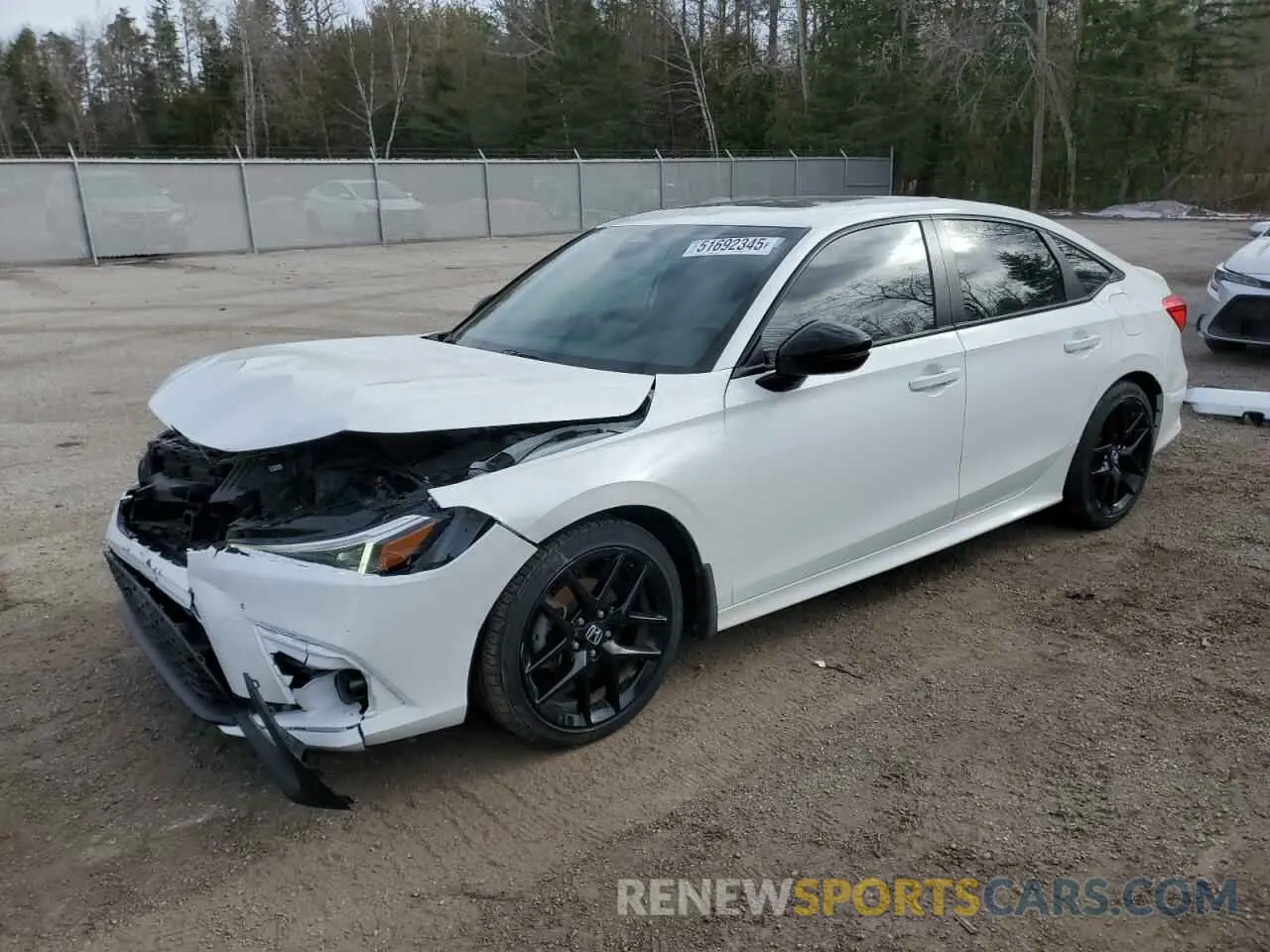 1 Photograph of a damaged car 2HGFE2F53NH119210 HONDA CIVIC 2022
