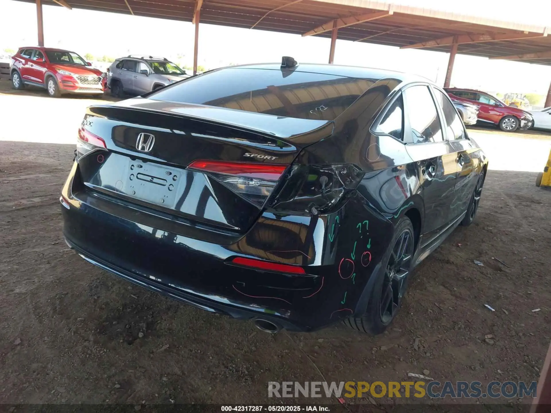 4 Photograph of a damaged car 2HGFE2F53NH535404 HONDA CIVIC 2022