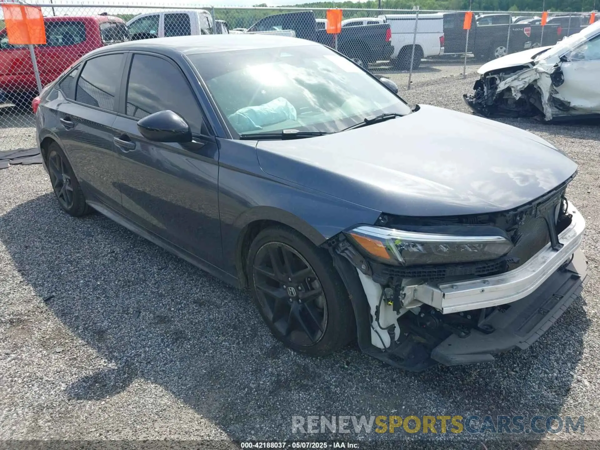 1 Photograph of a damaged car 2HGFE2F53NH537296 HONDA CIVIC 2022