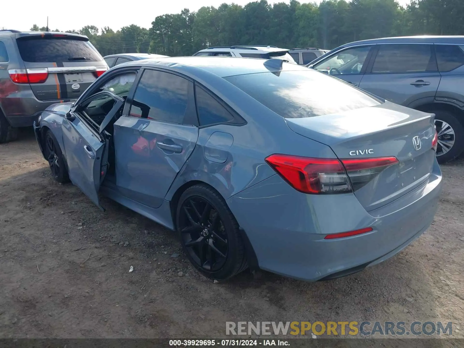 3 Photograph of a damaged car 2HGFE2F53NH580343 HONDA CIVIC 2022
