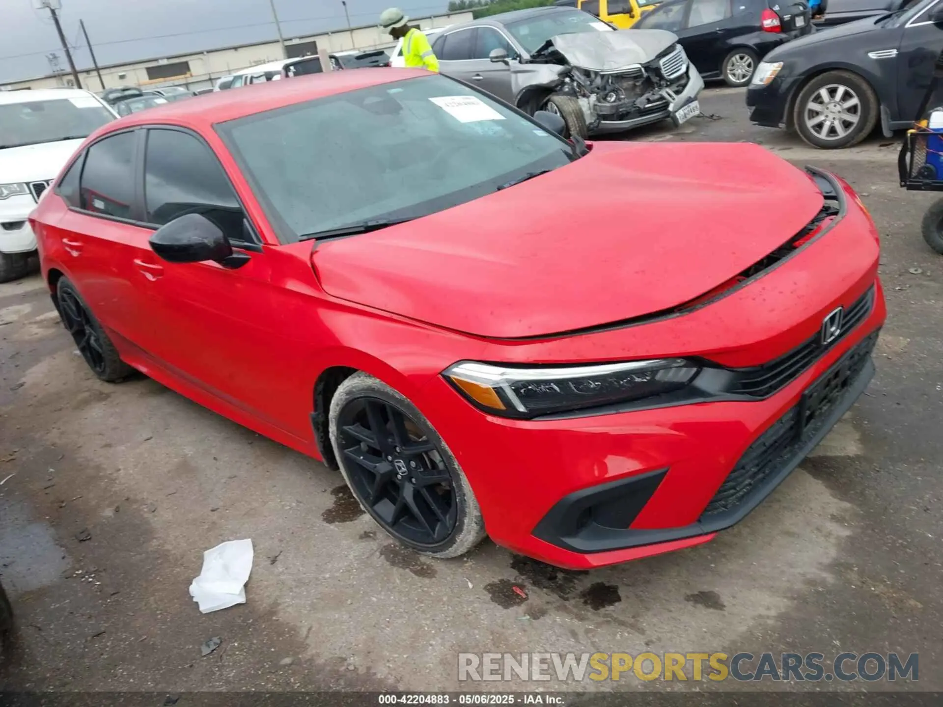 1 Photograph of a damaged car 2HGFE2F53NH610070 HONDA CIVIC 2022