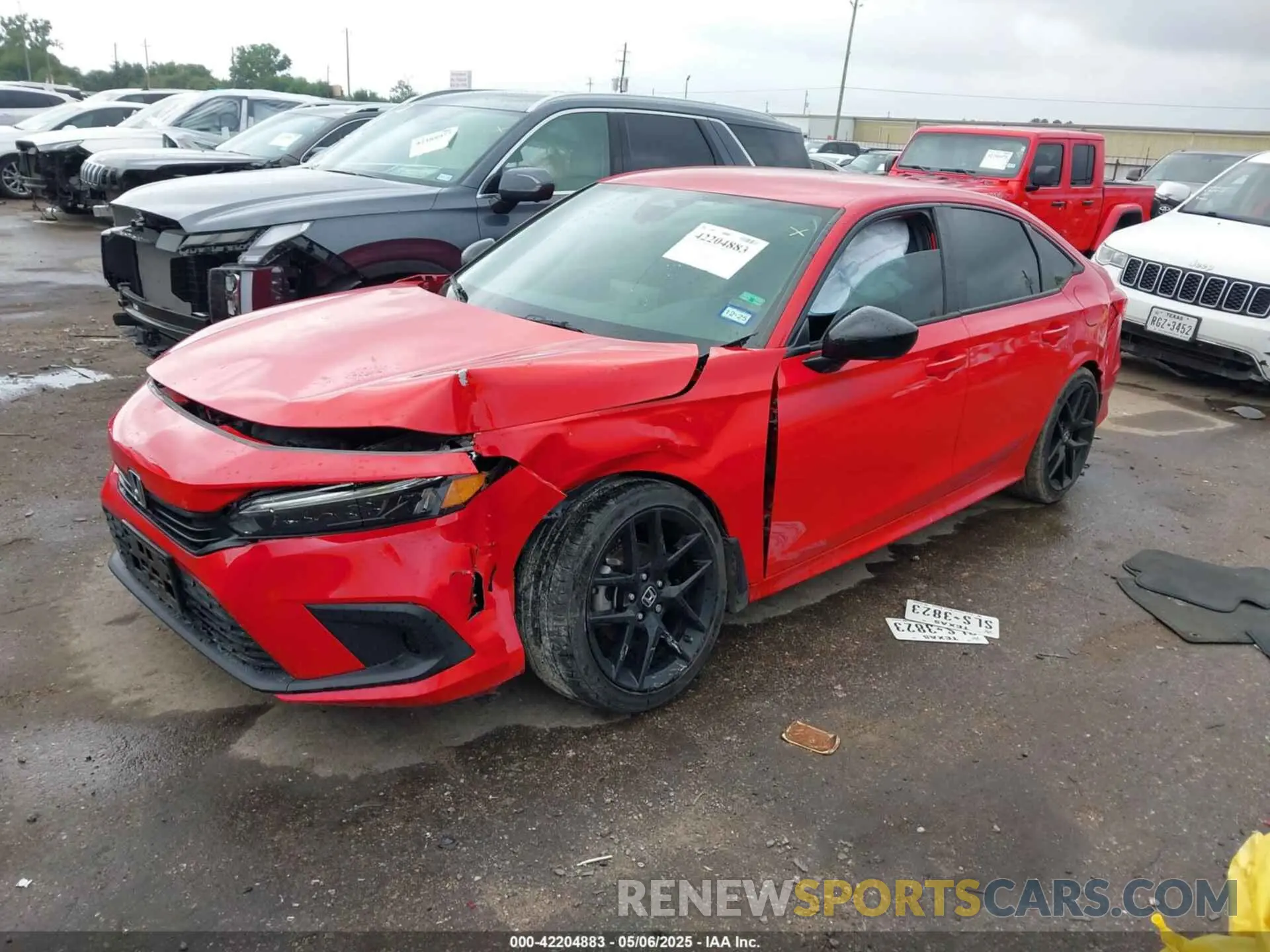 2 Photograph of a damaged car 2HGFE2F53NH610070 HONDA CIVIC 2022