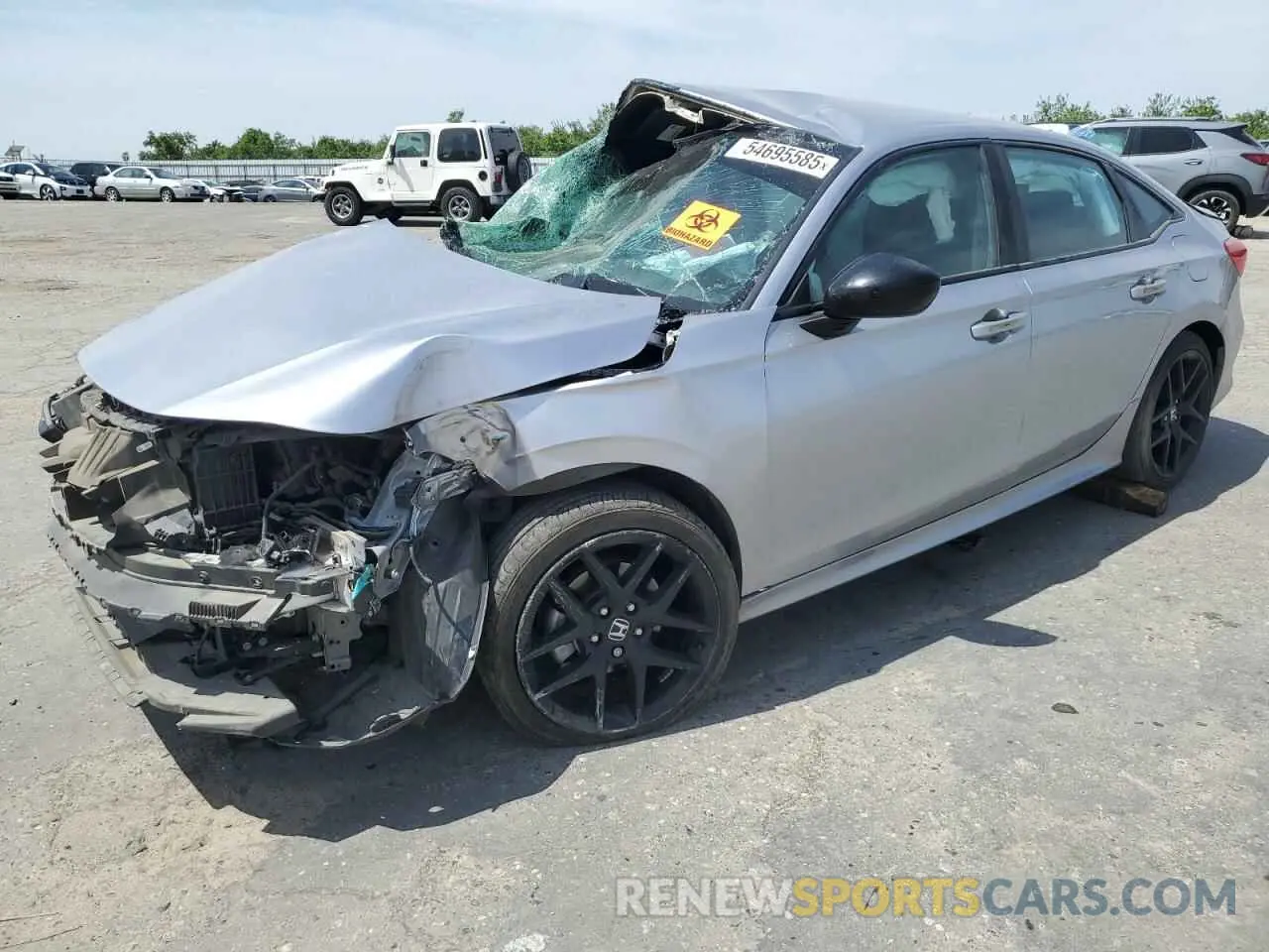 1 Photograph of a damaged car 2HGFE2F54NH515517 HONDA CIVIC 2022