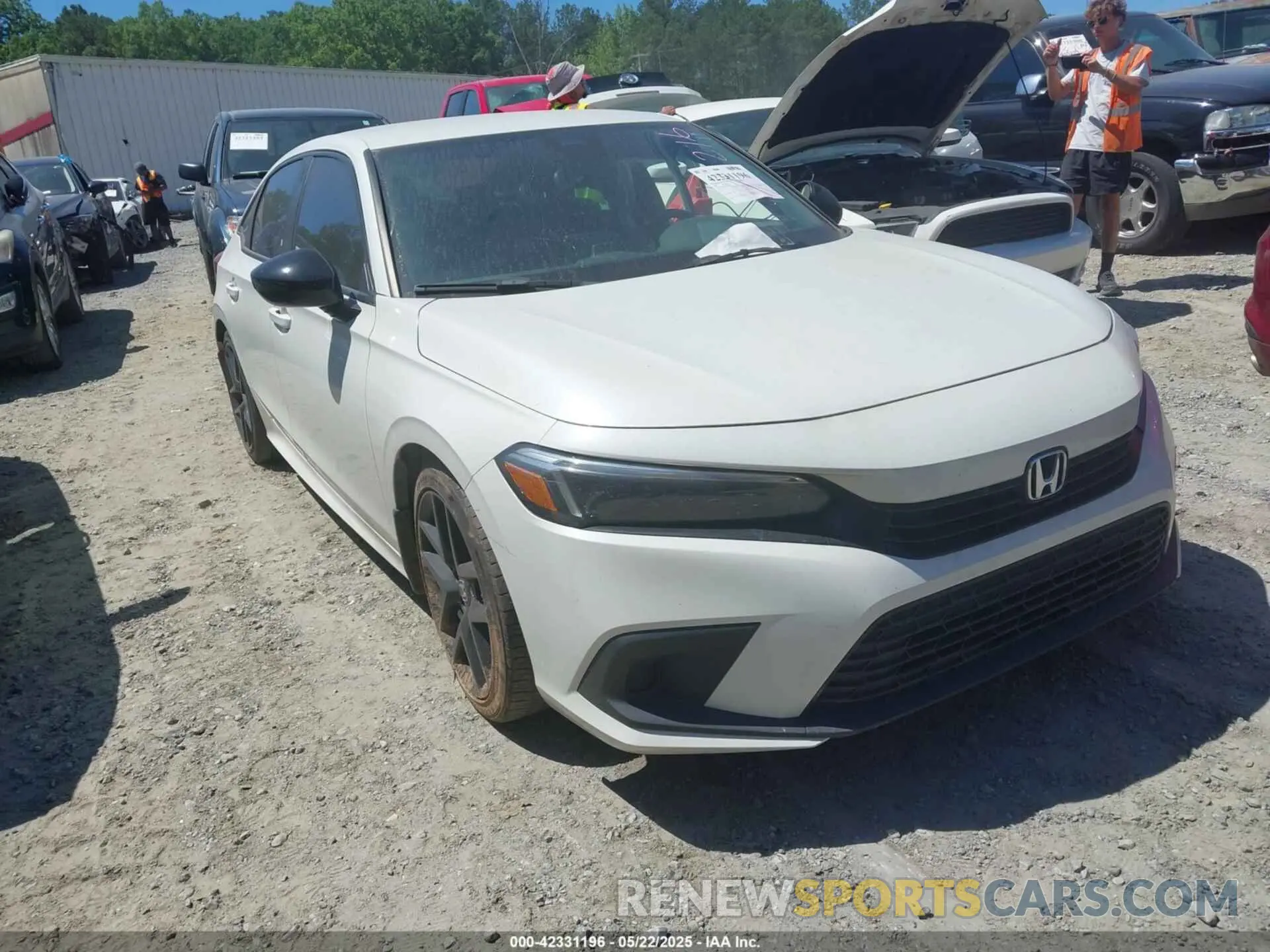 1 Photograph of a damaged car 2HGFE2F54NH598916 HONDA CIVIC 2022