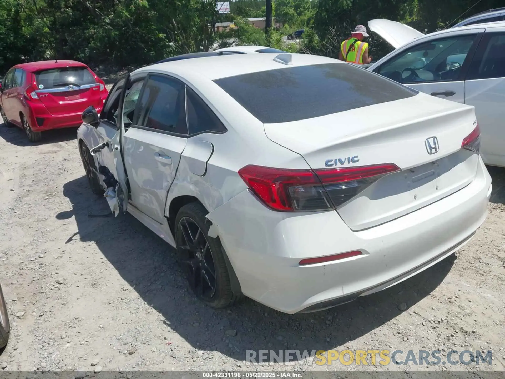 3 Photograph of a damaged car 2HGFE2F54NH598916 HONDA CIVIC 2022