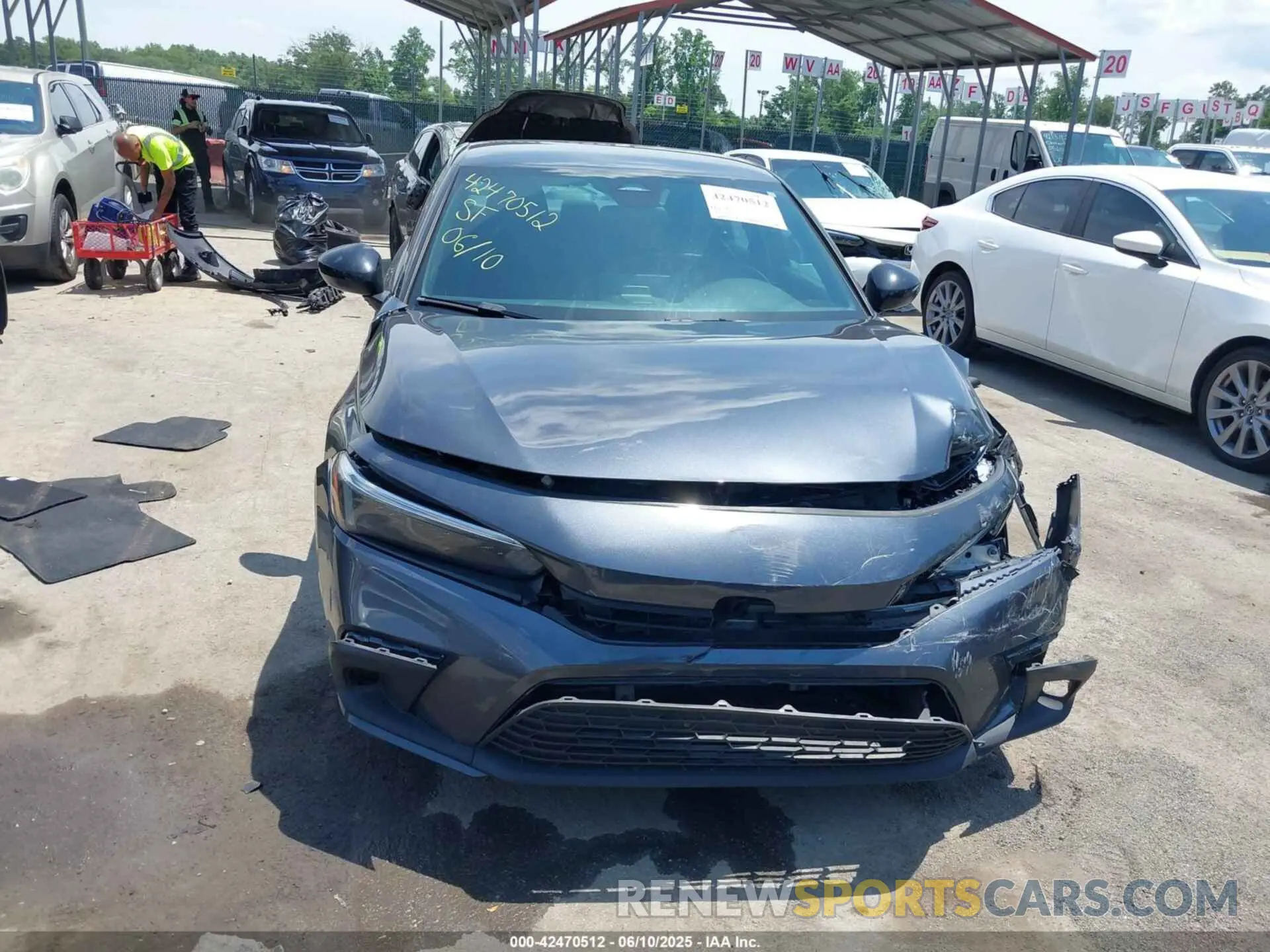 12 Photograph of a damaged car 2HGFE2F55NH531385 HONDA CIVIC 2022