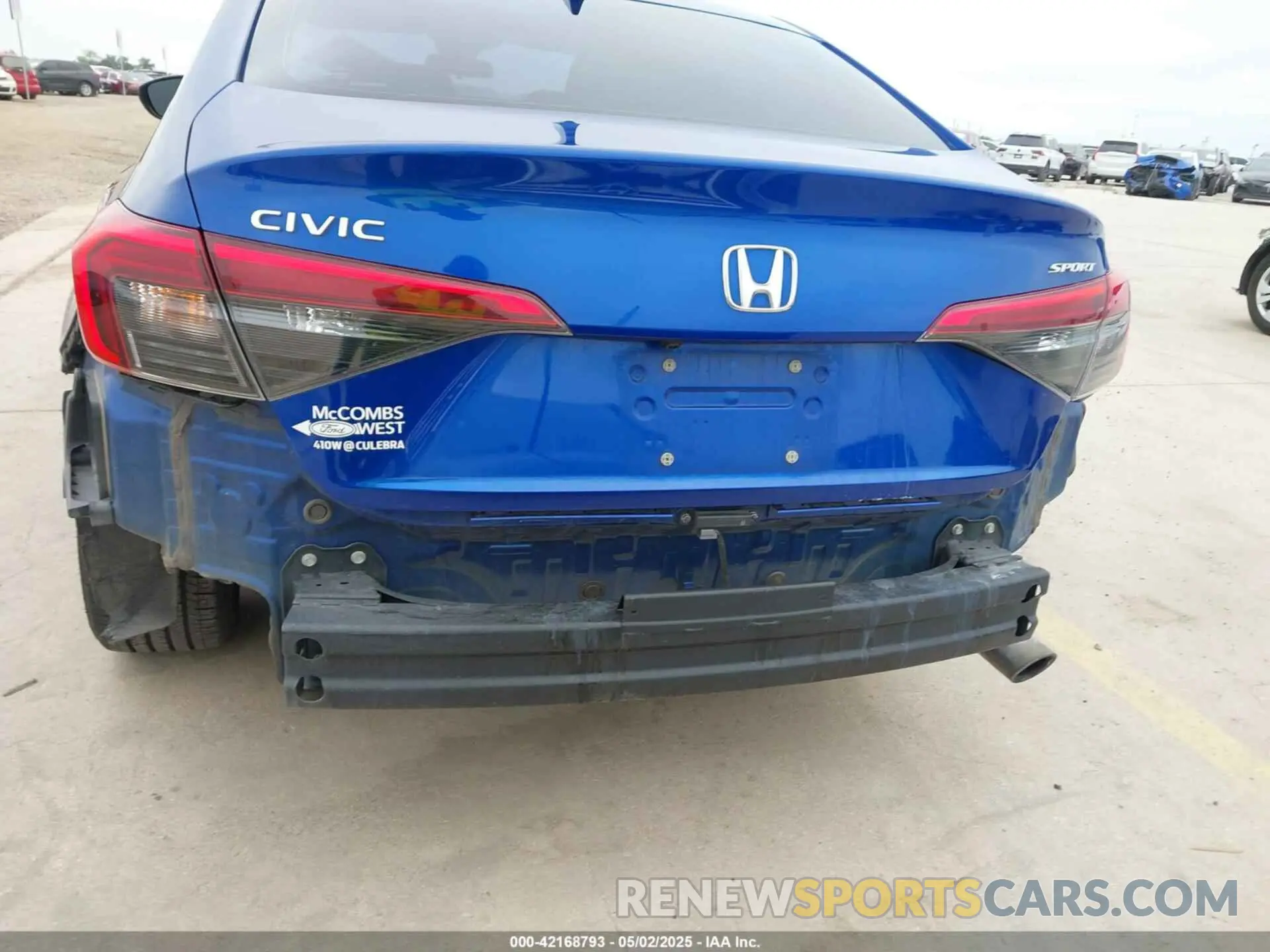 6 Photograph of a damaged car 2HGFE2F55NH556478 HONDA CIVIC 2022