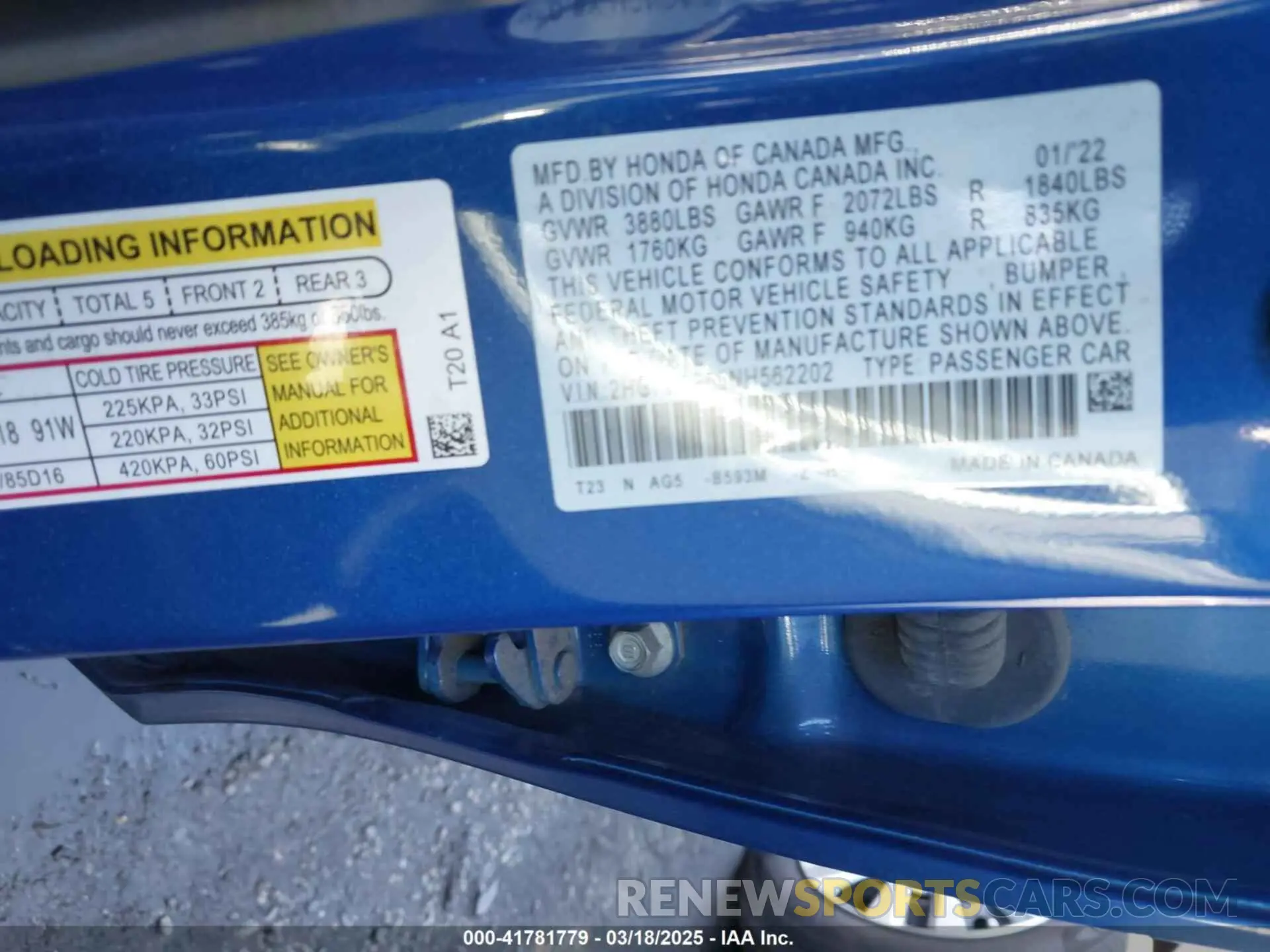 9 Photograph of a damaged car 2HGFE2F55NH562202 HONDA CIVIC 2022