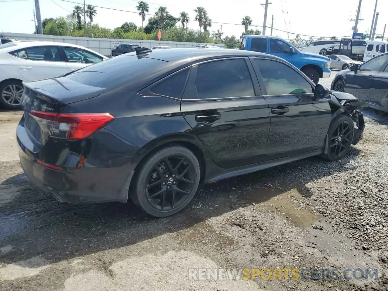 3 Photograph of a damaged car 2HGFE2F56NH535235 HONDA CIVIC 2022