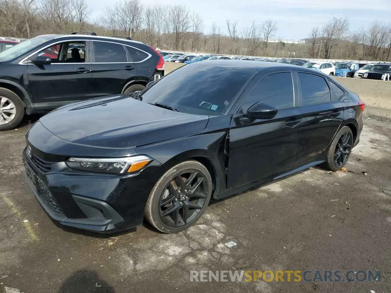 1 Photograph of a damaged car 2HGFE2F56NH537230 HONDA CIVIC 2022