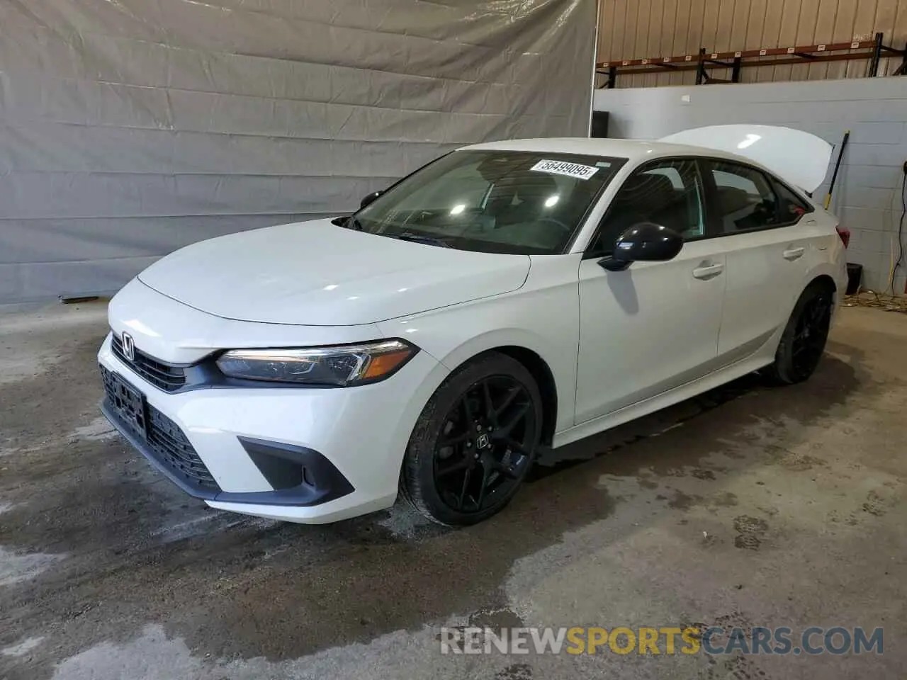 1 Photograph of a damaged car 2HGFE2F56NH603596 HONDA CIVIC 2022