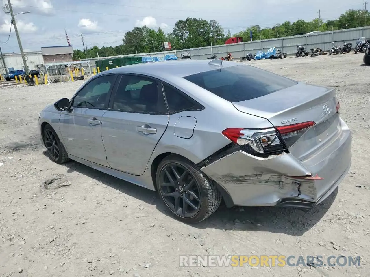 2 Photograph of a damaged car 2HGFE2F57NH540640 HONDA CIVIC 2022