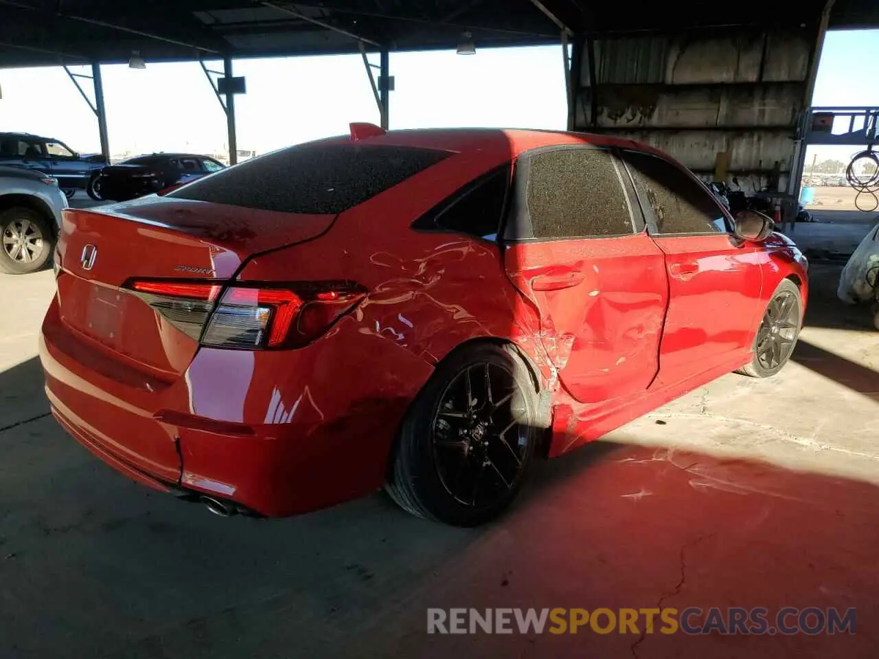 3 Photograph of a damaged car 2HGFE2F57NH571466 HONDA CIVIC 2022