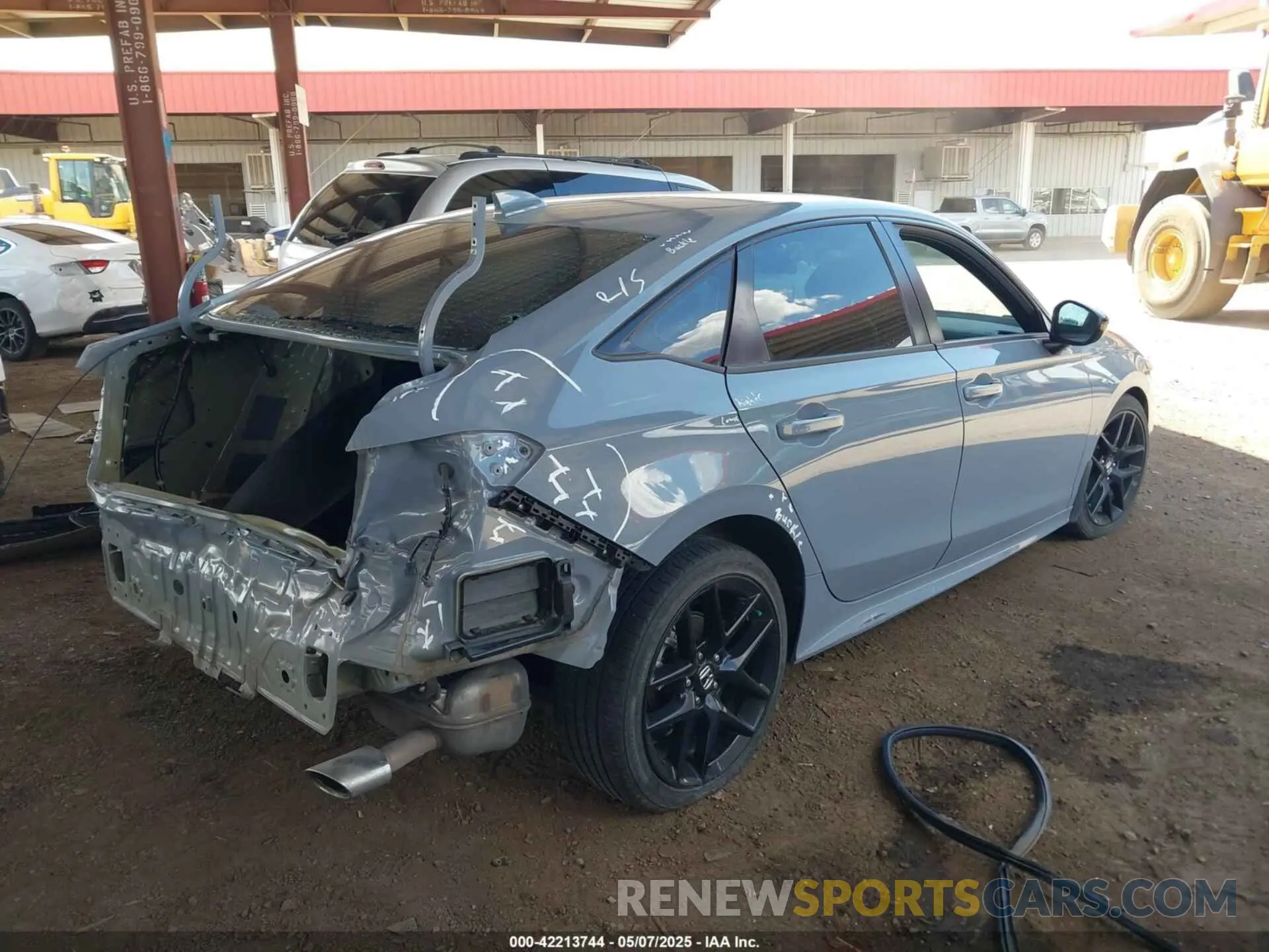 4 Photograph of a damaged car 2HGFE2F57NH576666 HONDA CIVIC 2022