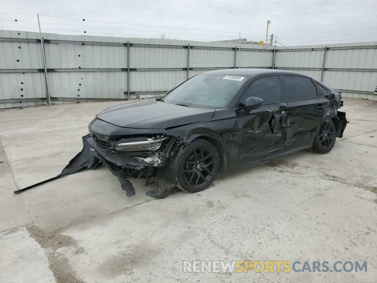 1 Photograph of a damaged car 2HGFE2F57NH581978 HONDA CIVIC 2022