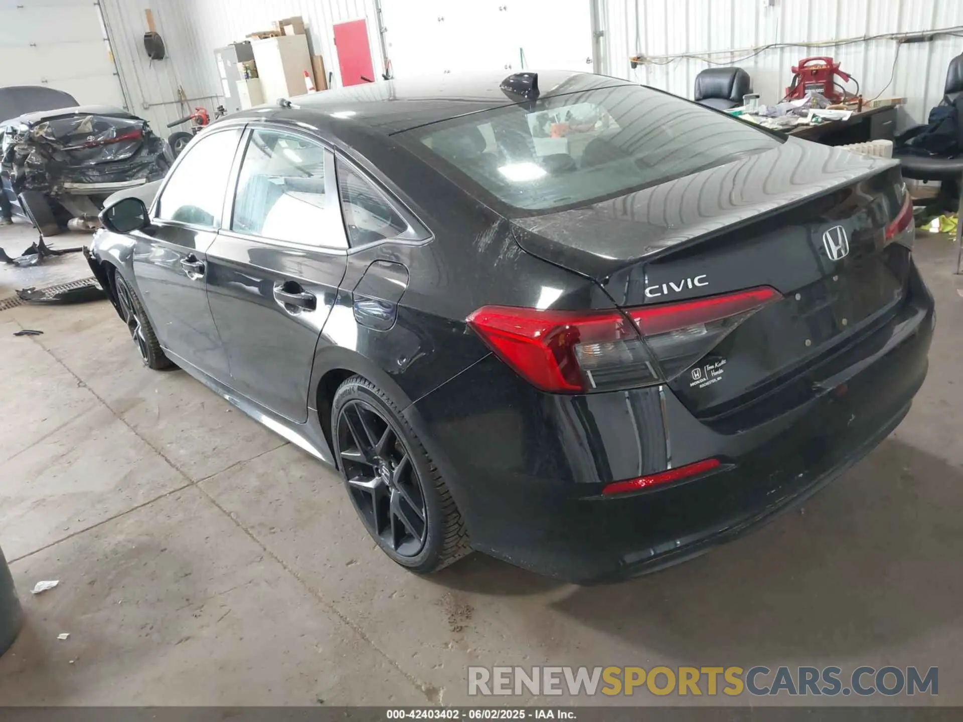 3 Photograph of a damaged car 2HGFE2F57NH609097 HONDA CIVIC 2022