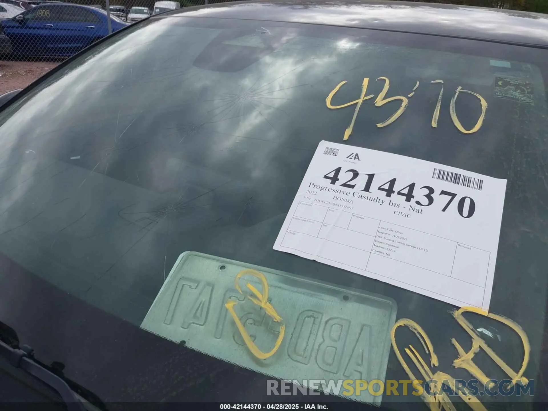 17 Photograph of a damaged car 2HGFE2F58NH552697 HONDA CIVIC 2022