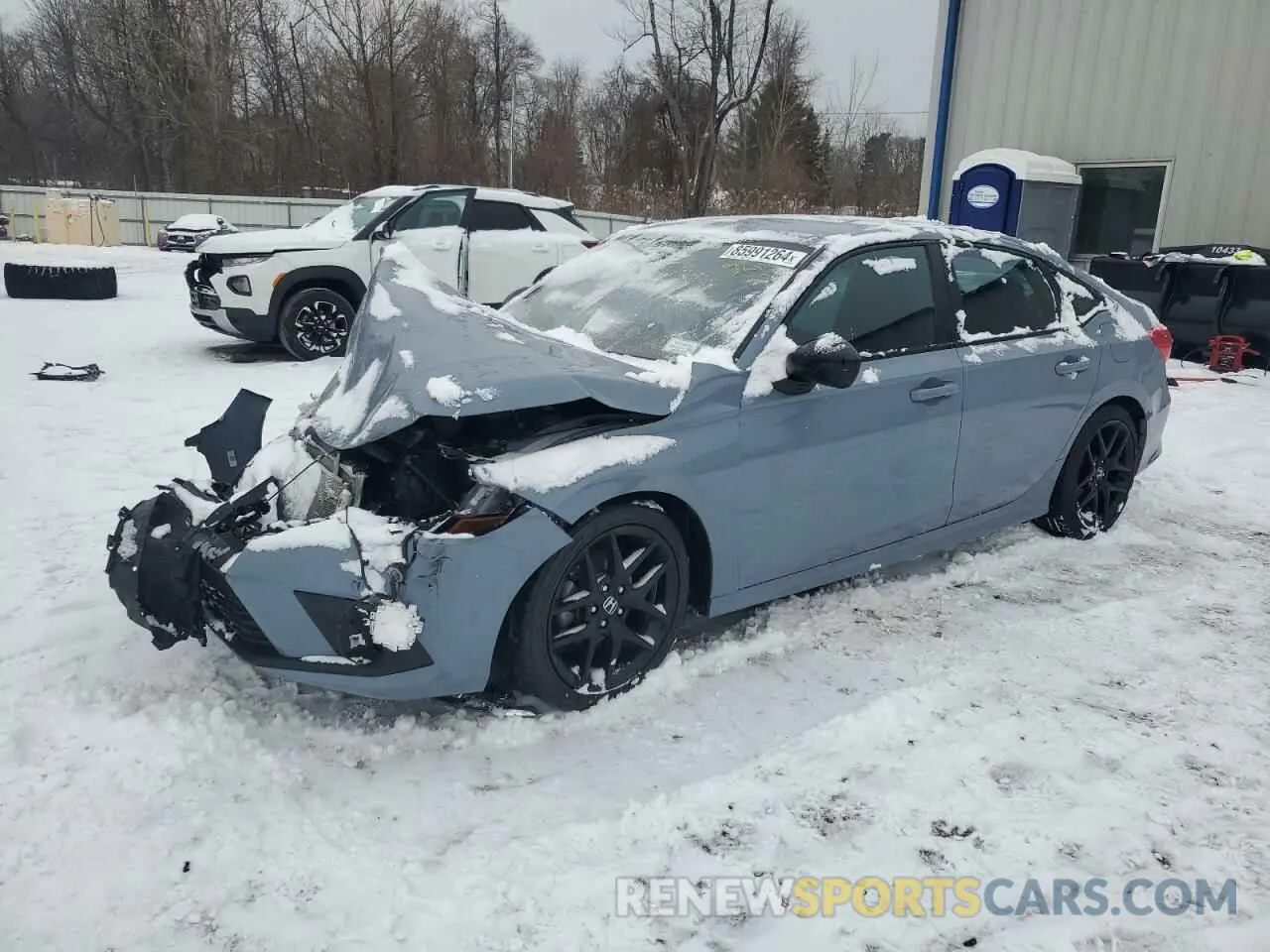 1 Photograph of a damaged car 2HGFE2F58NH553056 HONDA CIVIC 2022